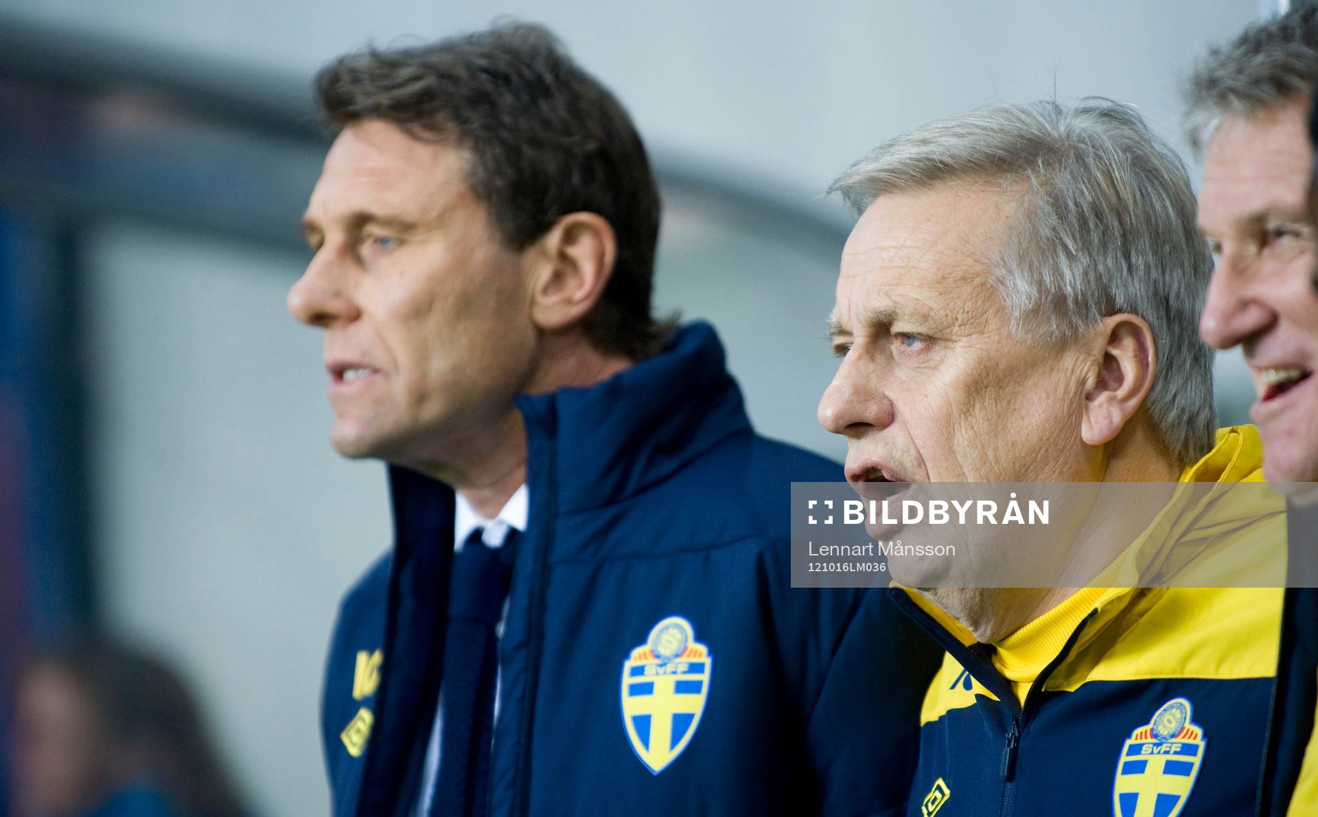 Håkan Ericson och Tommy Söderberg, förbundskapten,