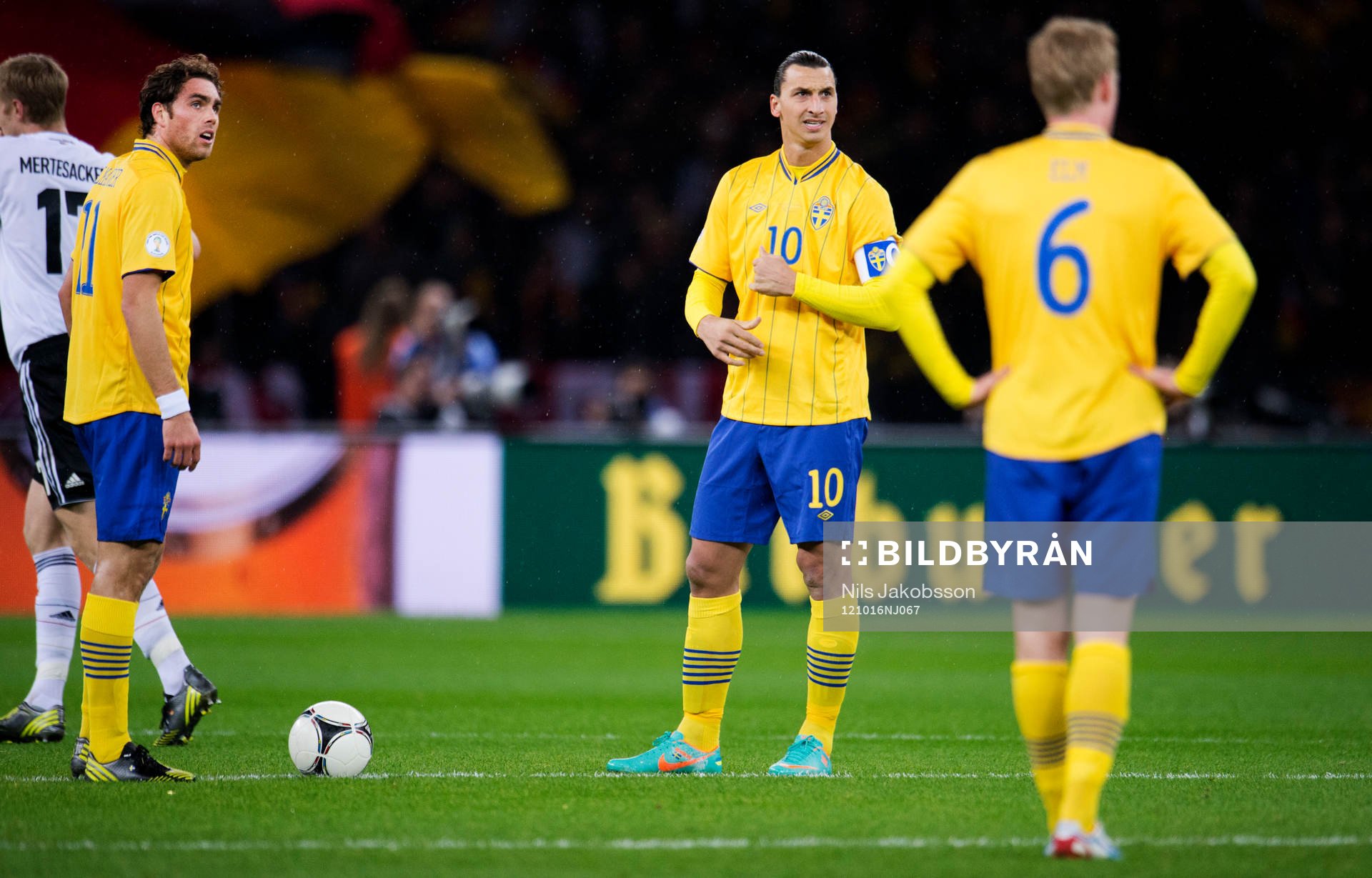 Johan Elmander, Zlatan Ibrahimovic, Rasmus Elm, Sverige