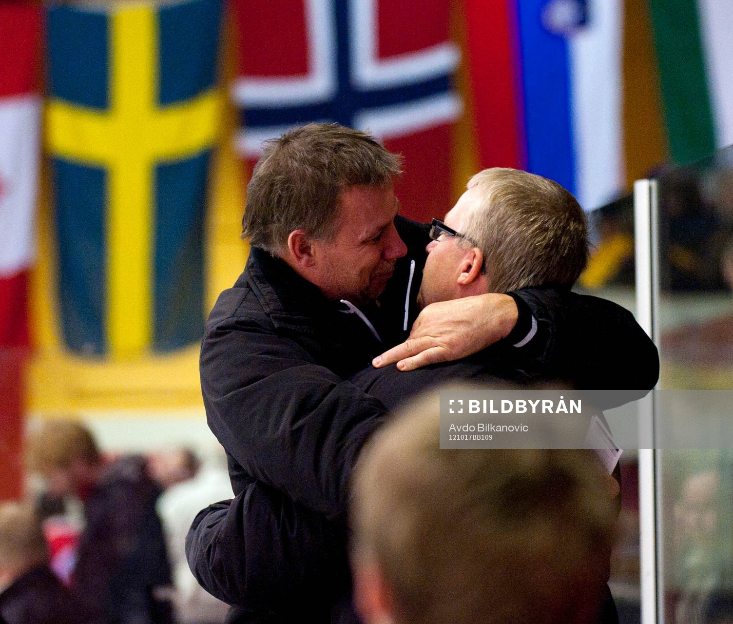 Ulf Taavola, Mats Lusth, tränare, jubel, Malmö