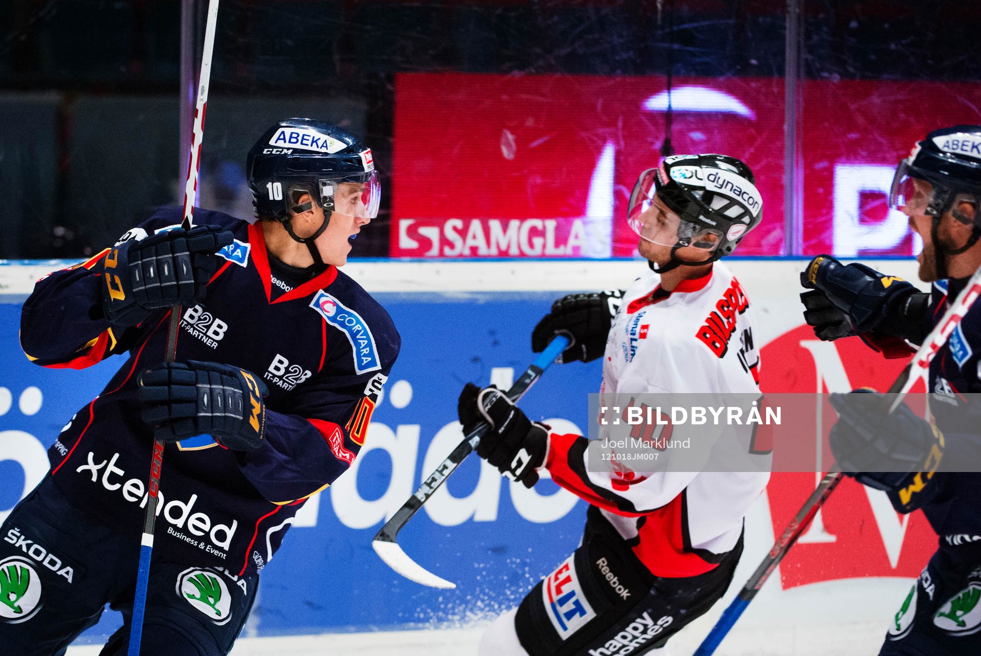Alexander Wennberg och Jimmie Ölvestad, Djurgården, jublar