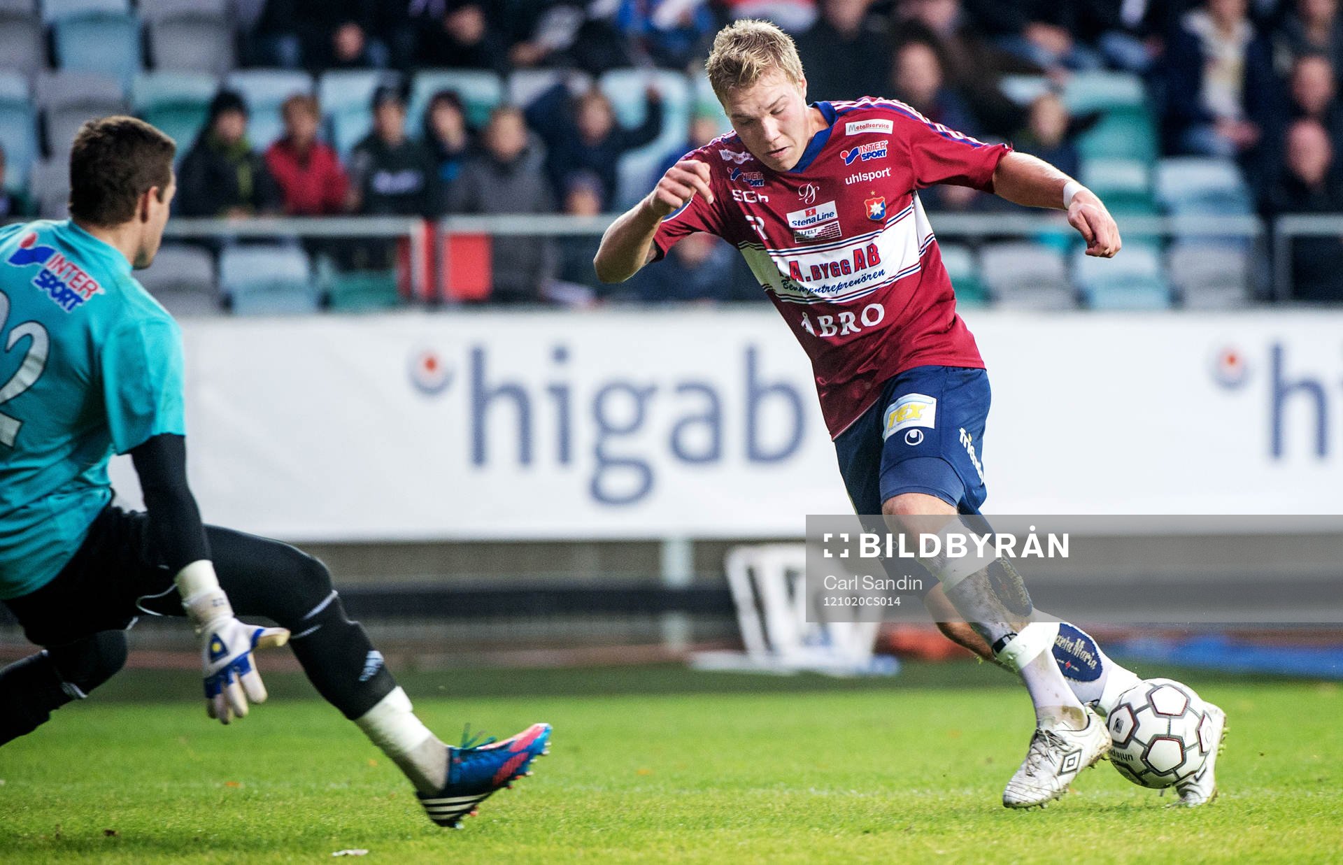 Oskar Wallén, Örgryte, kommer fri mor Patrick Michael