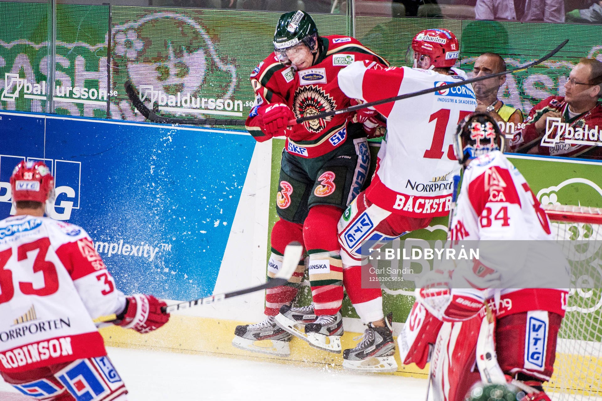 Joel Lundqvist, Frölunda, och Nils Bäckström, Timrå