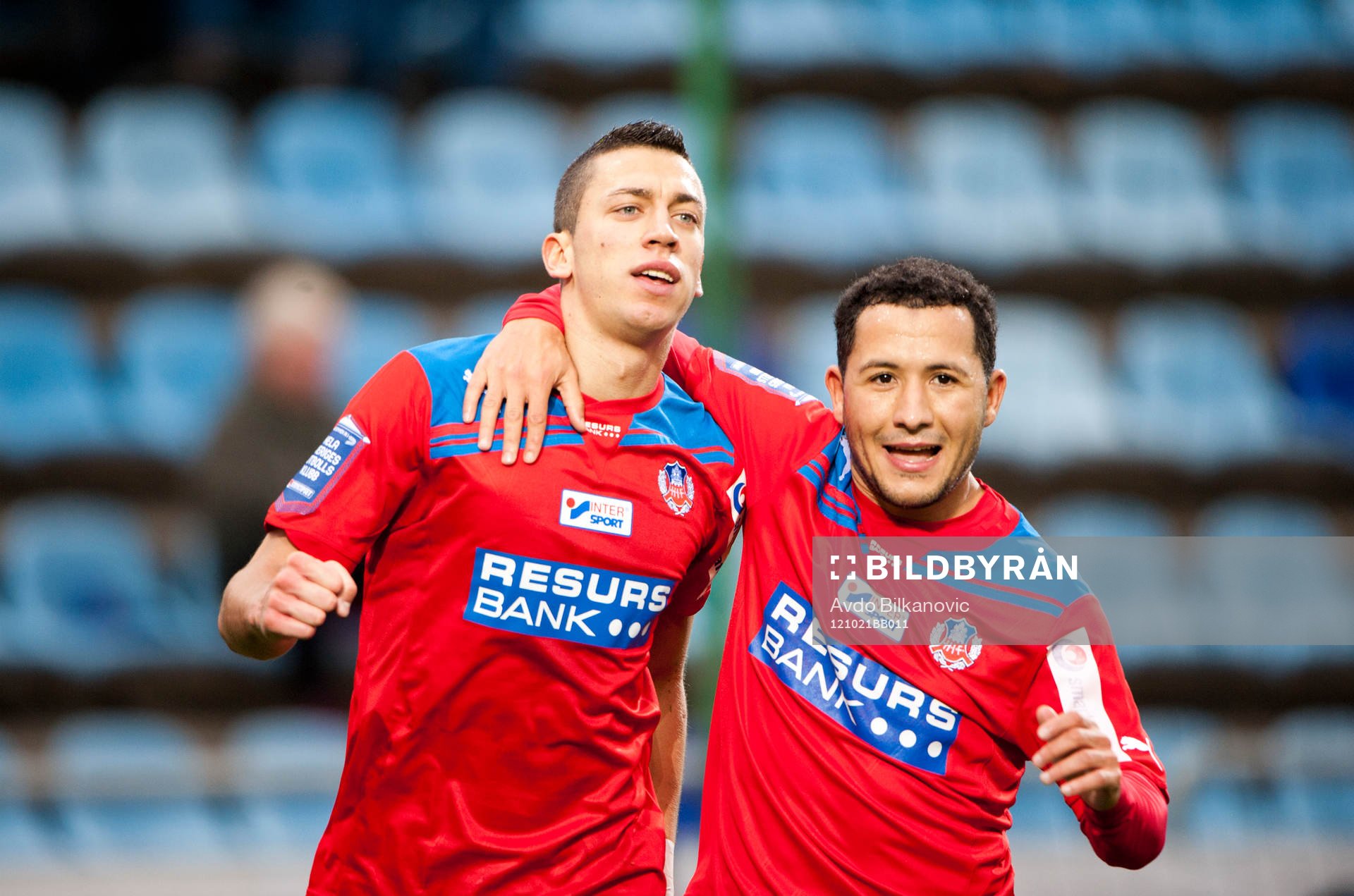 Fotboll, Allsvenskan, Helsingborg - Örebro: Nikola Djurdjic, Helsingborg, jubel