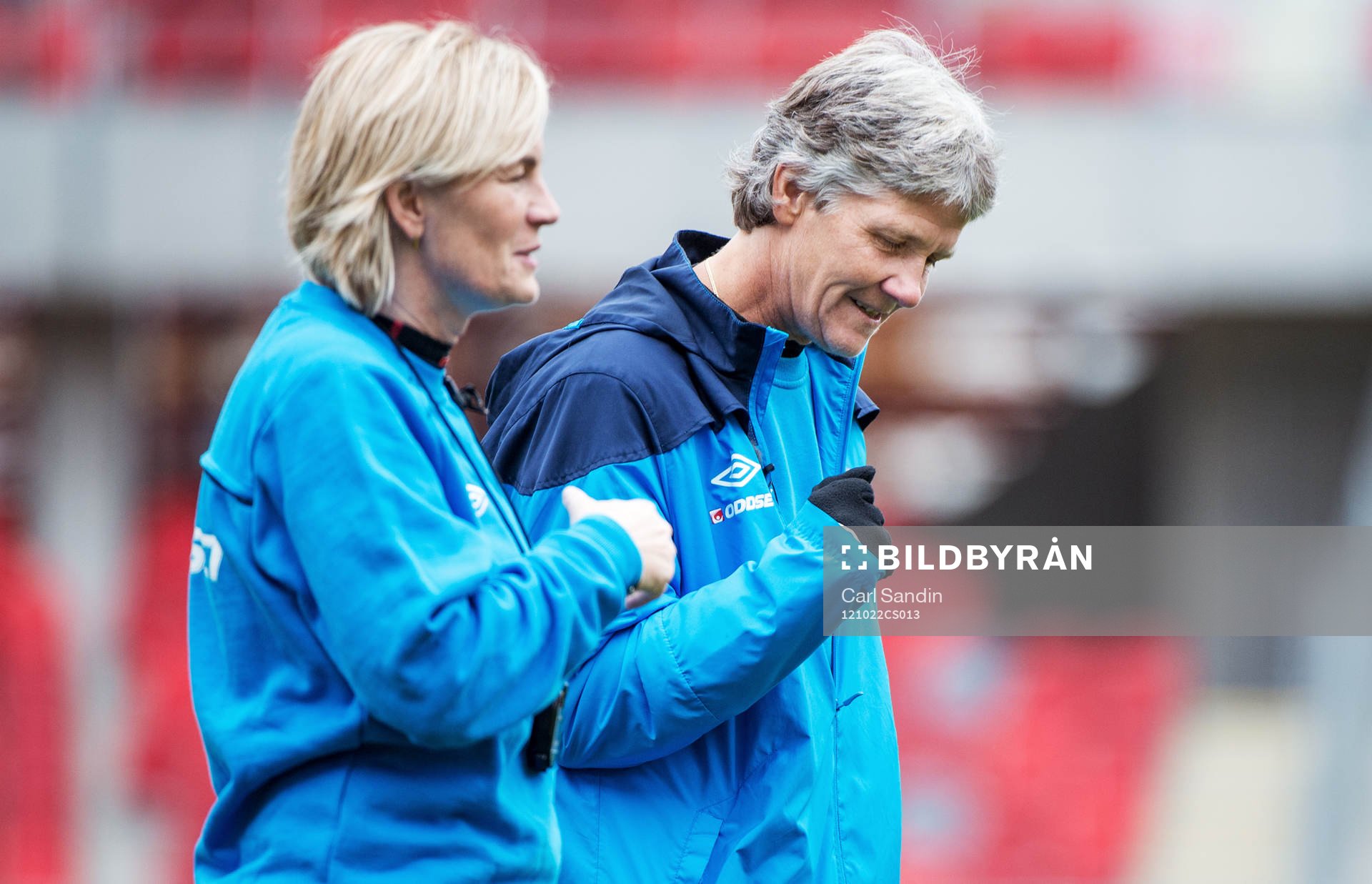 Pia Sundhage, förbundskapten Sverige, är nöjd med spelet