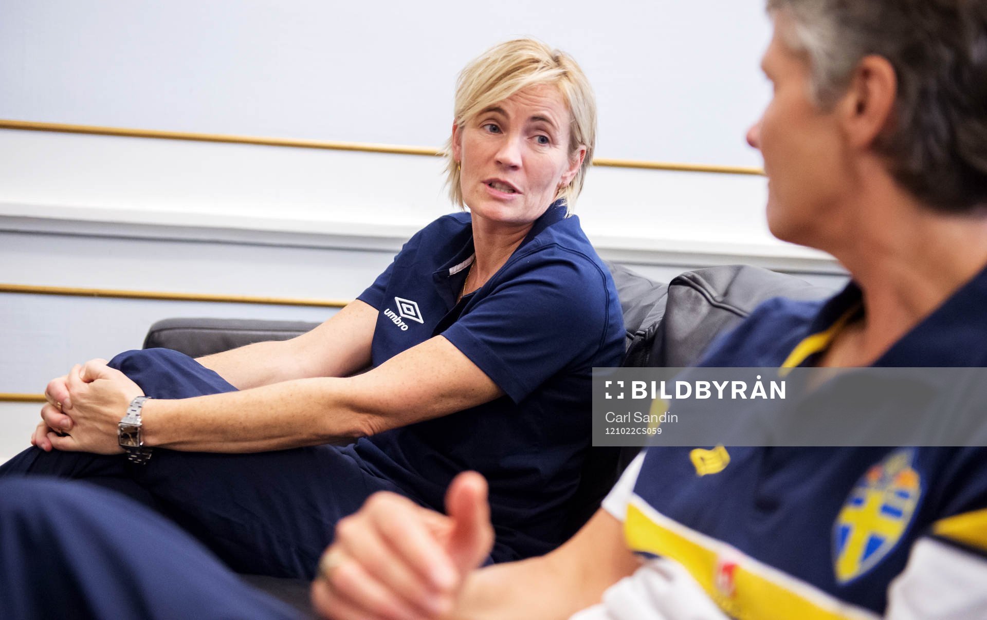 Lilie Persson assisterande förbundskapten och Pia