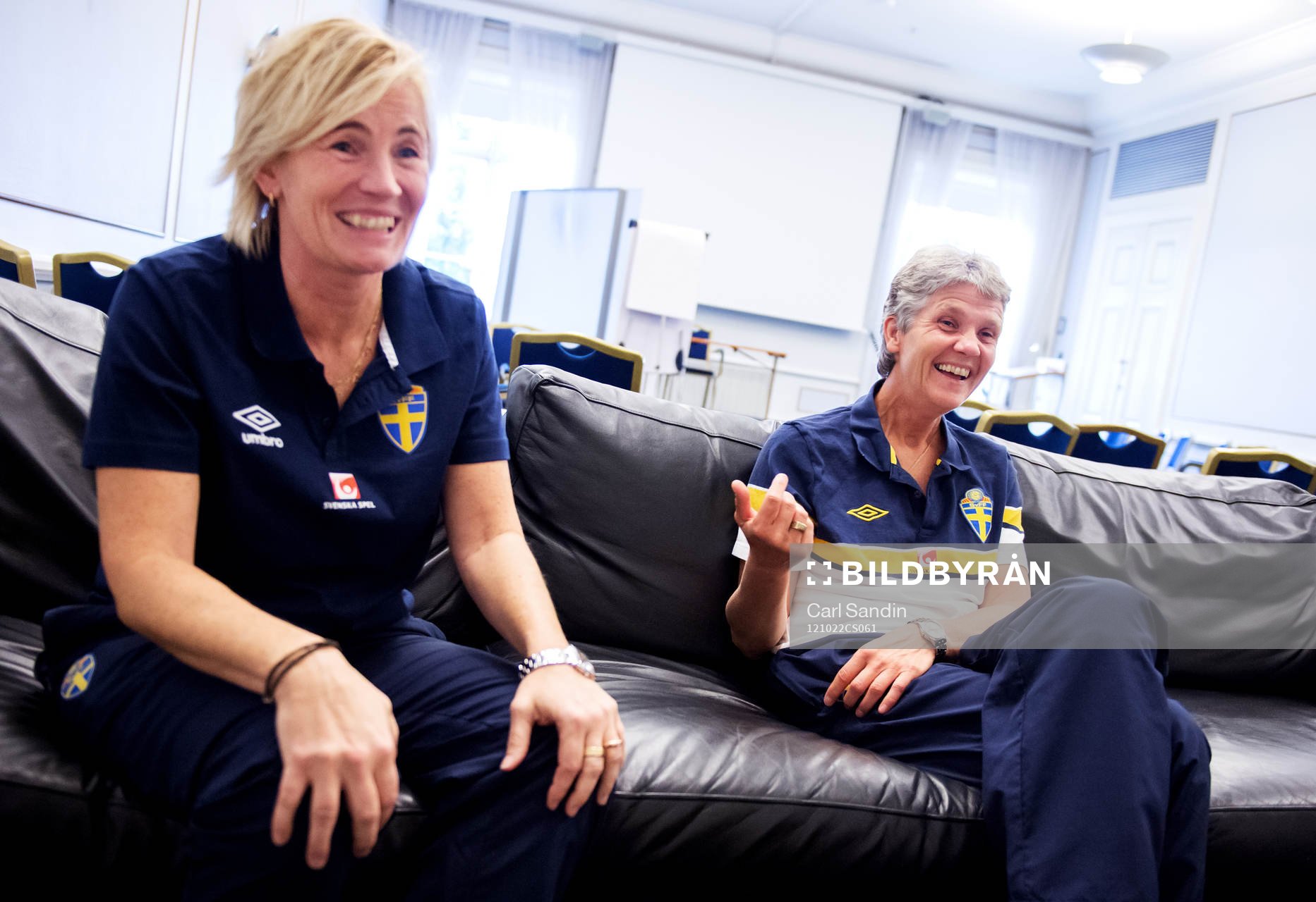 Lilie Persson assisterande förbundskapten och Pia