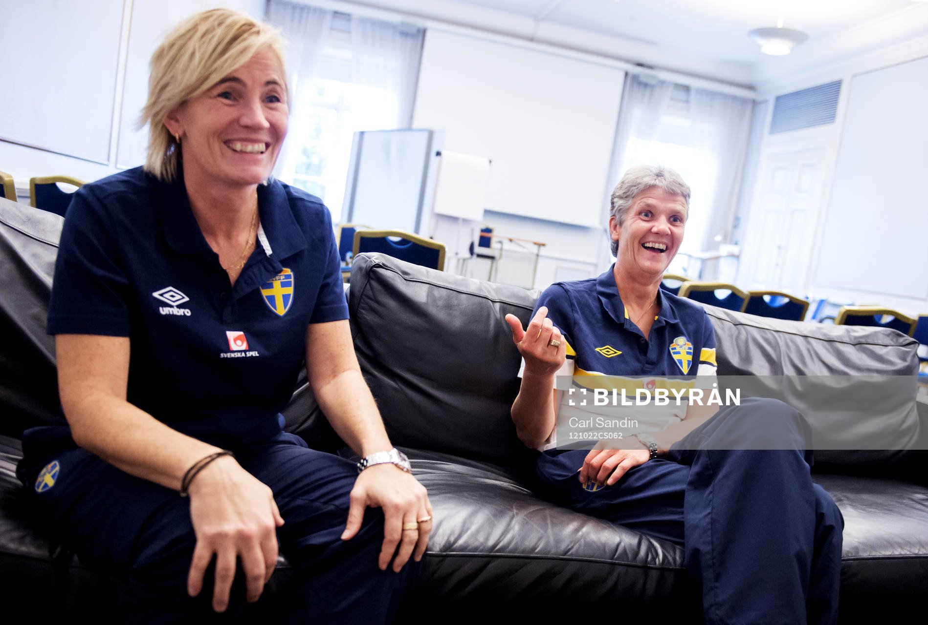 Lilie Persson assisterande förbundskapten och Pia