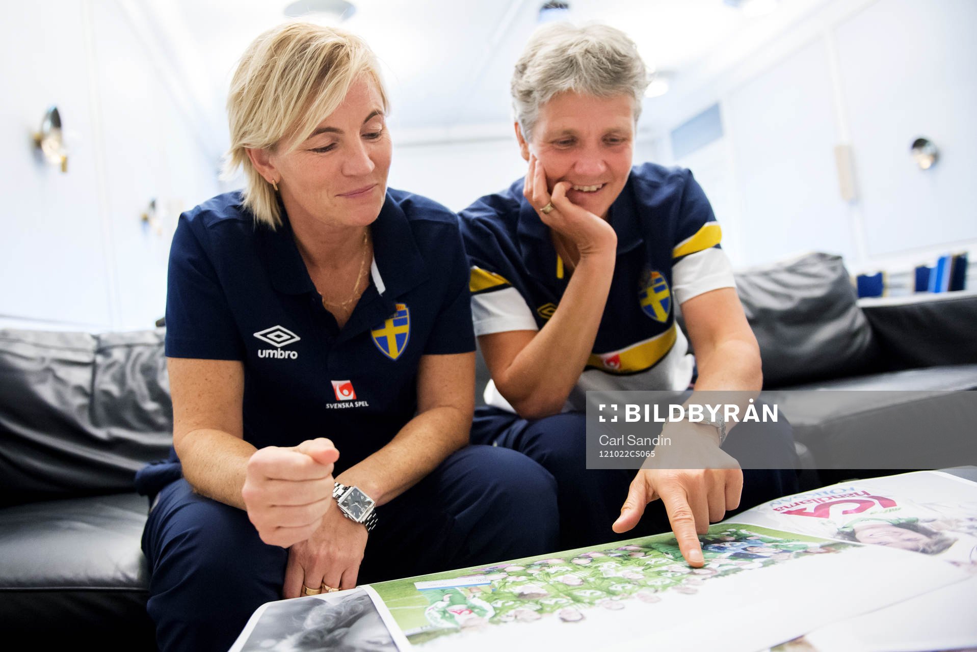 Lilie Persson assisterande förbundskapten och Pia