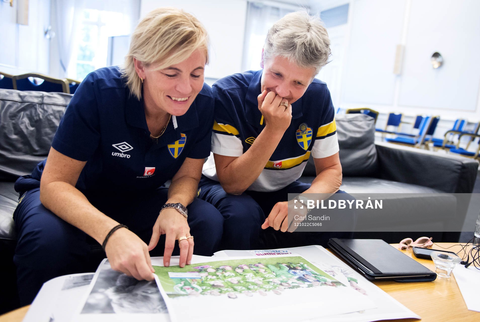 Lilie Persson assisterande förbundskapten och Pia