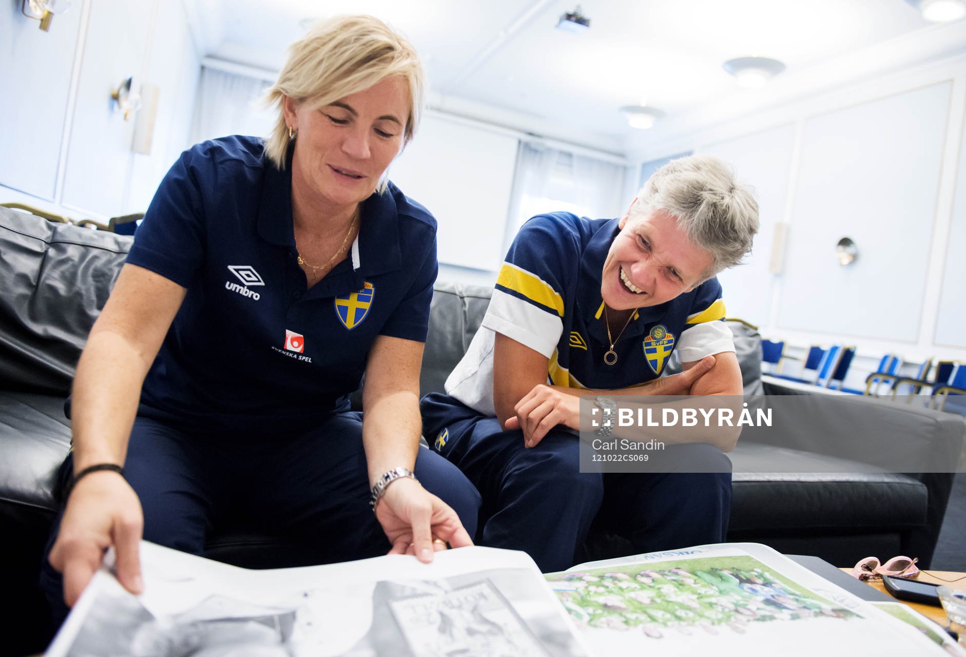 Lilie Persson assisterande förbundskapten och Pia