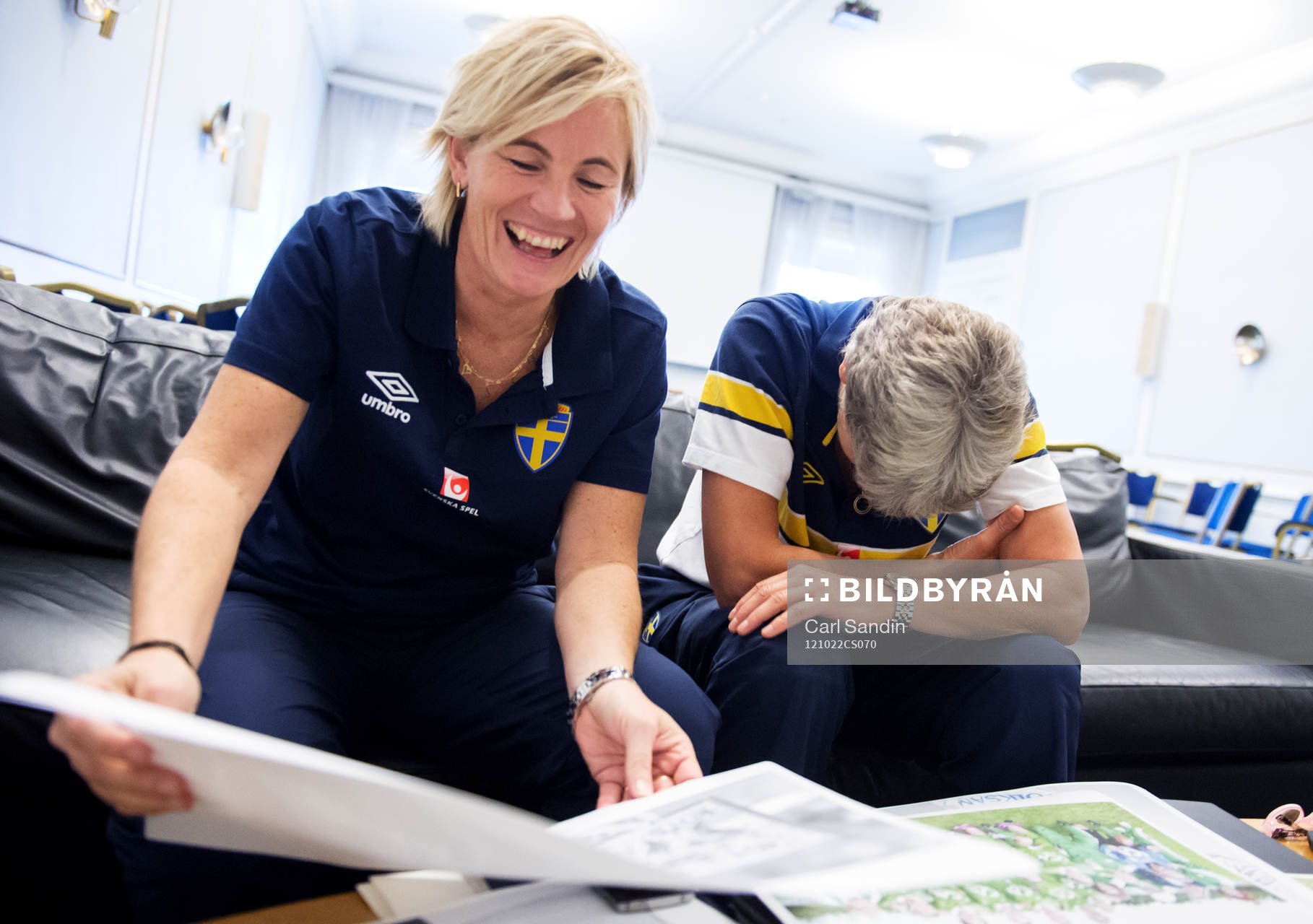 Lilie Persson assisterande förbundskapten och Pia