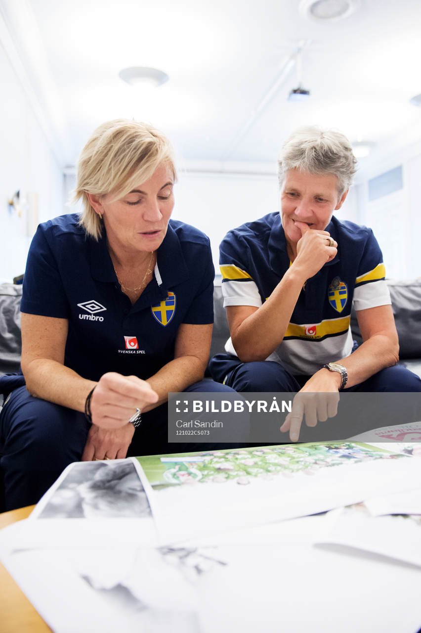 Lilie Persson assisterande förbundskapten och Pia