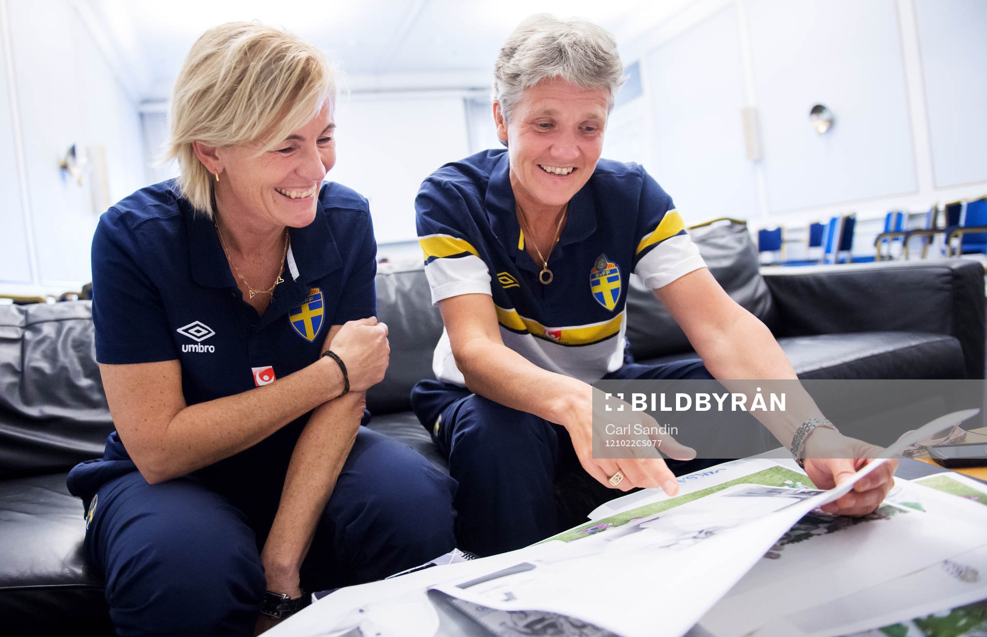 Lilie Persson assisterande förbundskapten och Pia