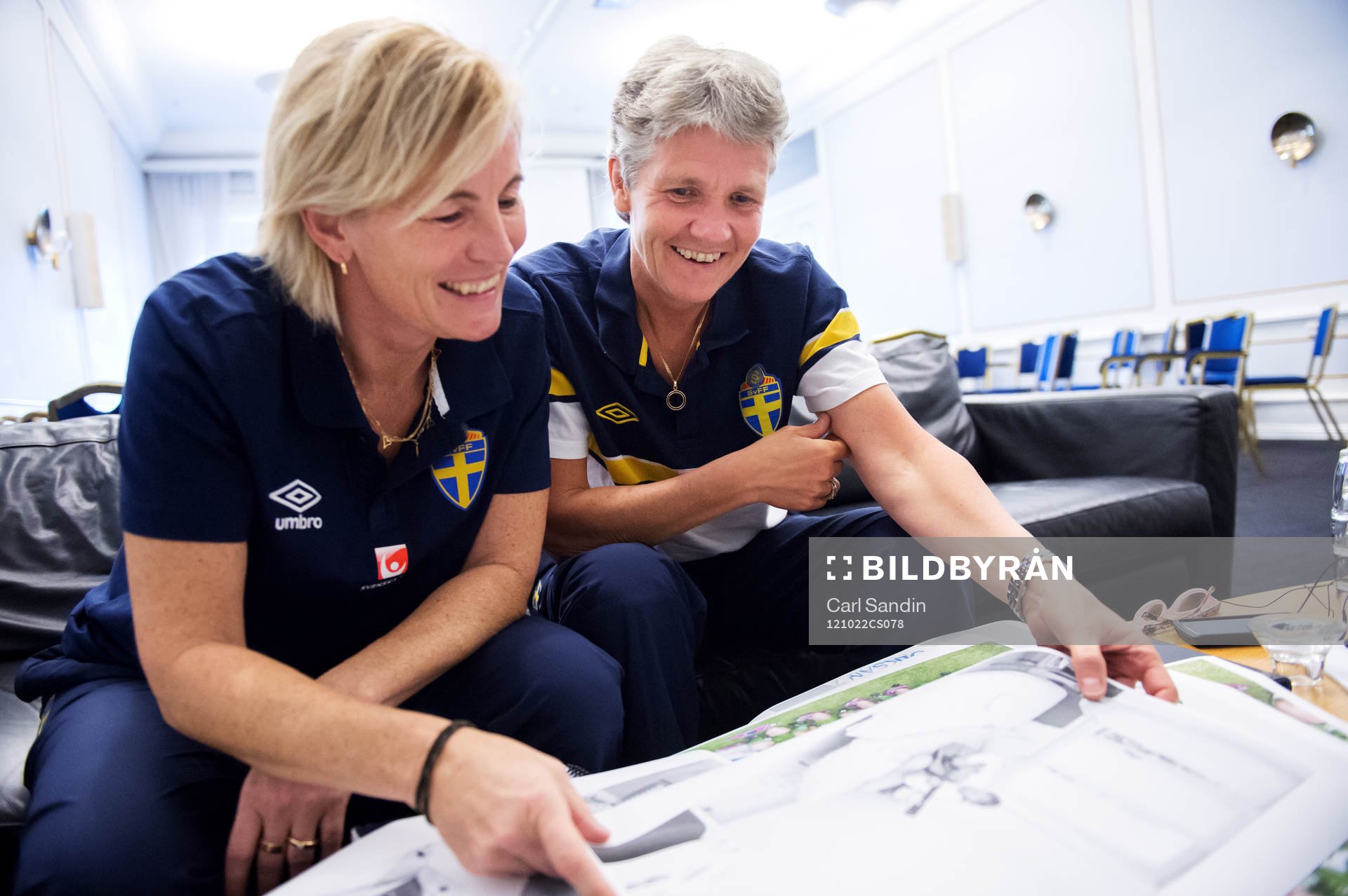 Lilie Persson assisterande förbundskapten och Pia