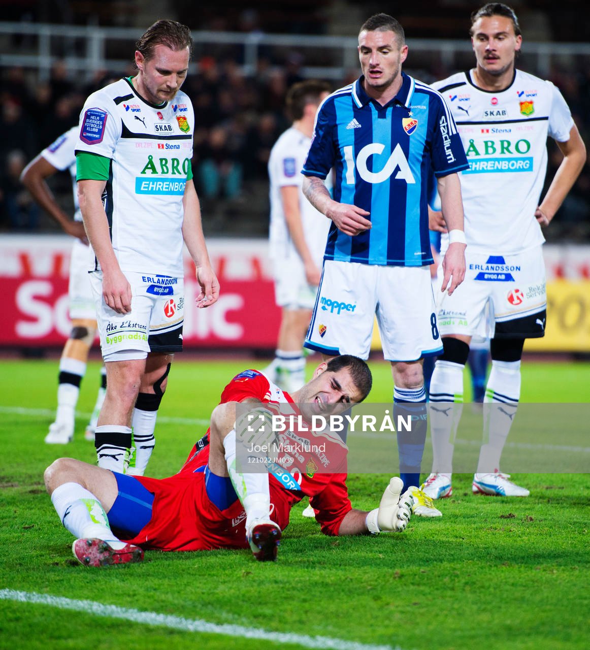 Dime Jankulovski, målvakt, GAIS, har ont