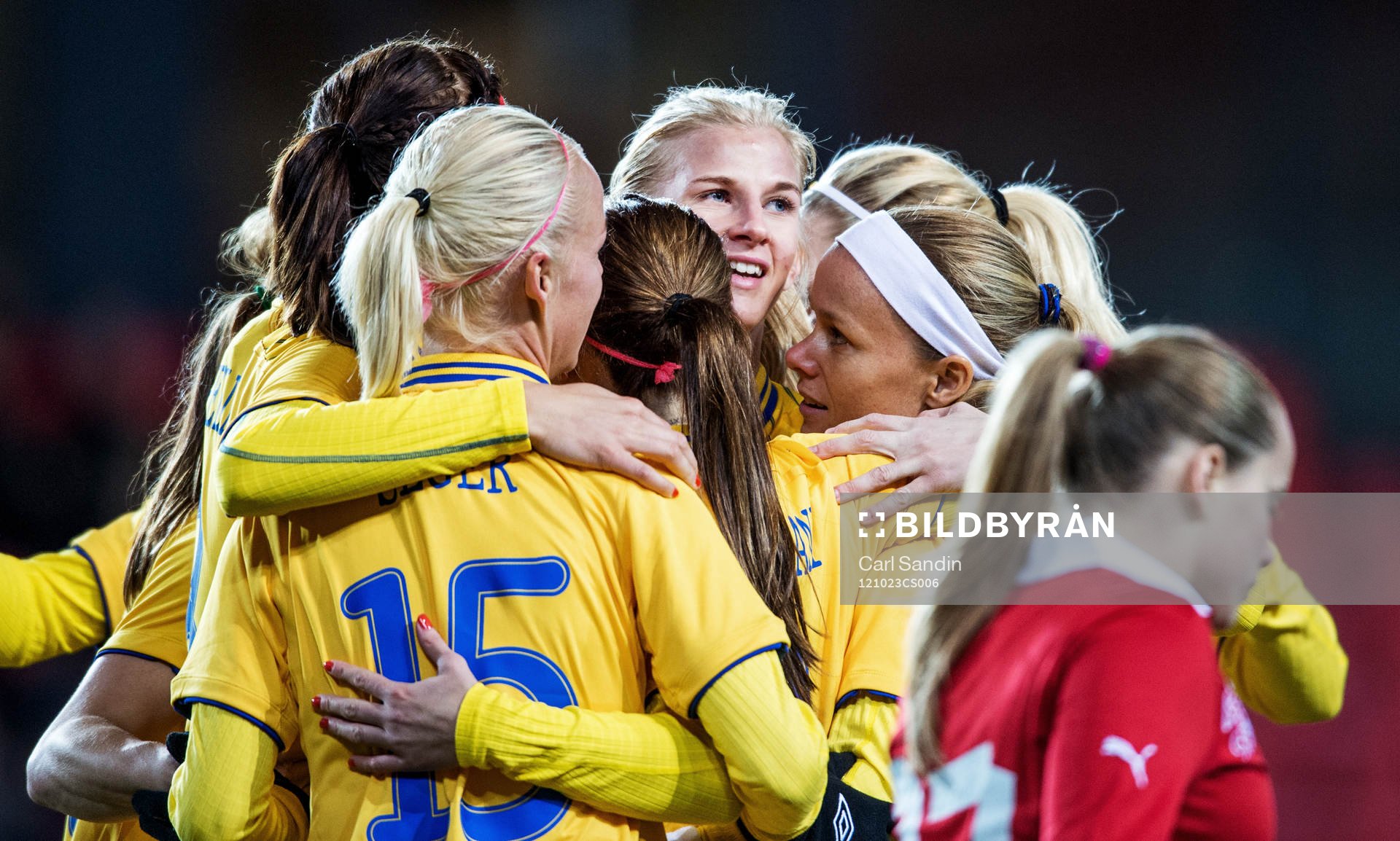 Fotboll, Damlandslaget, Träningslandskamp, Sverige -