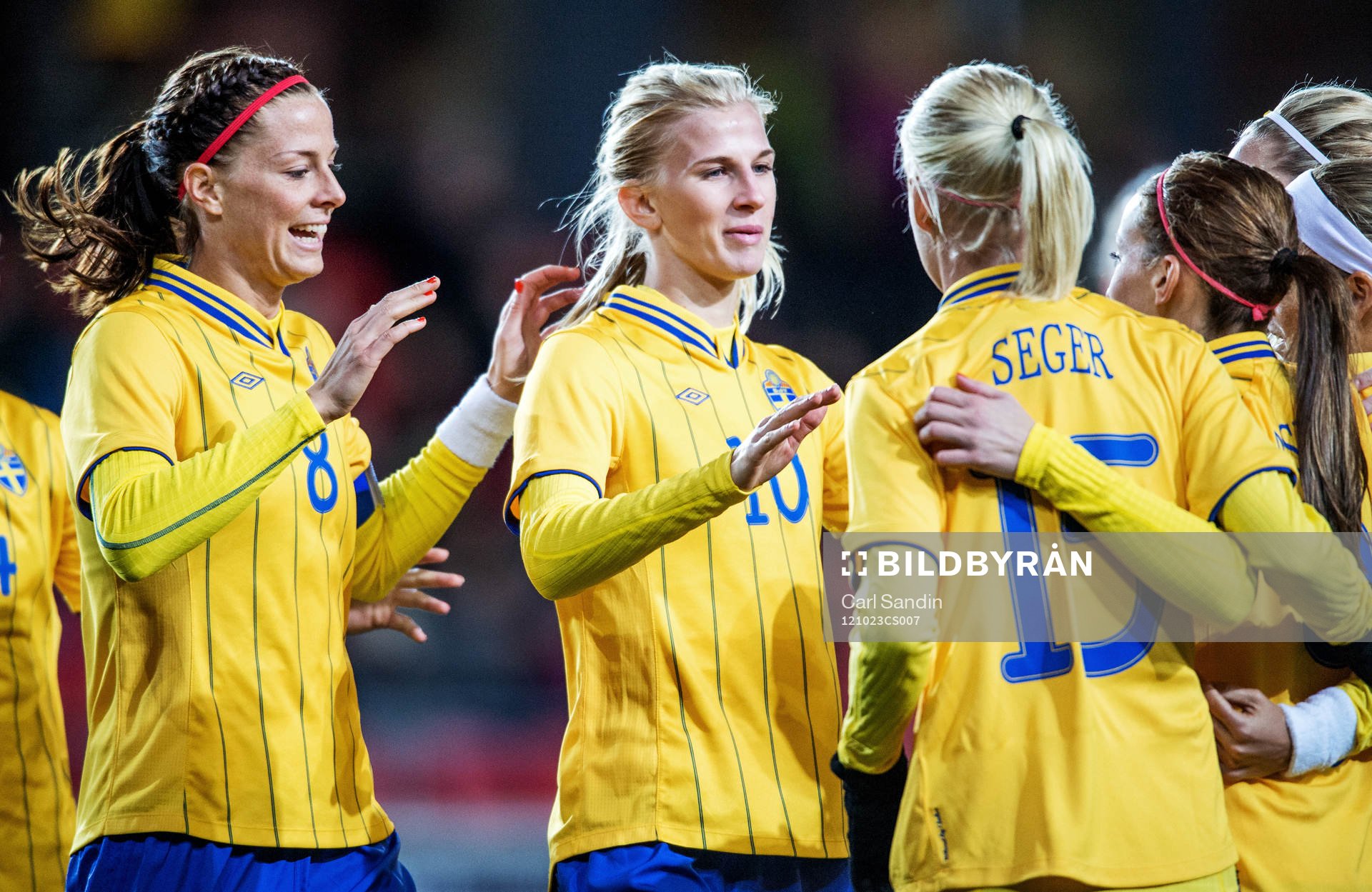 Fotboll, Damlandslaget, Träningslandskamp, Sverige -