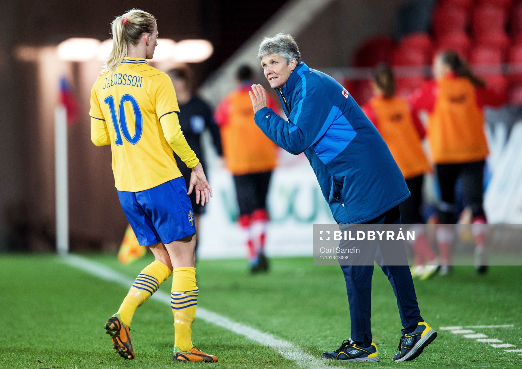 Fotboll, Damlandslaget, Träningslandskamp, Sverige -