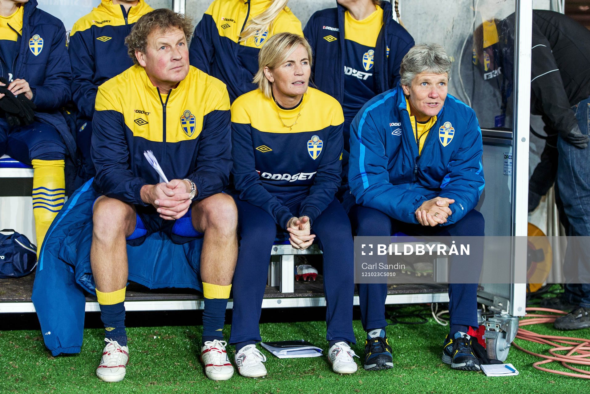Fotboll, Damlandslaget, Träningslandskamp, Sverige -