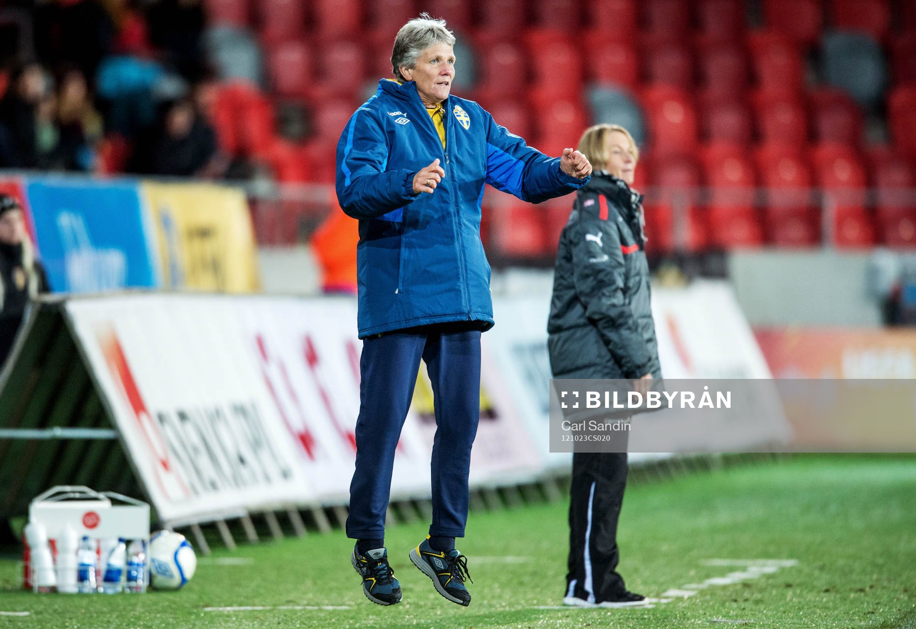 Fotboll, Damlandslaget, Träningslandskamp, Sverige -