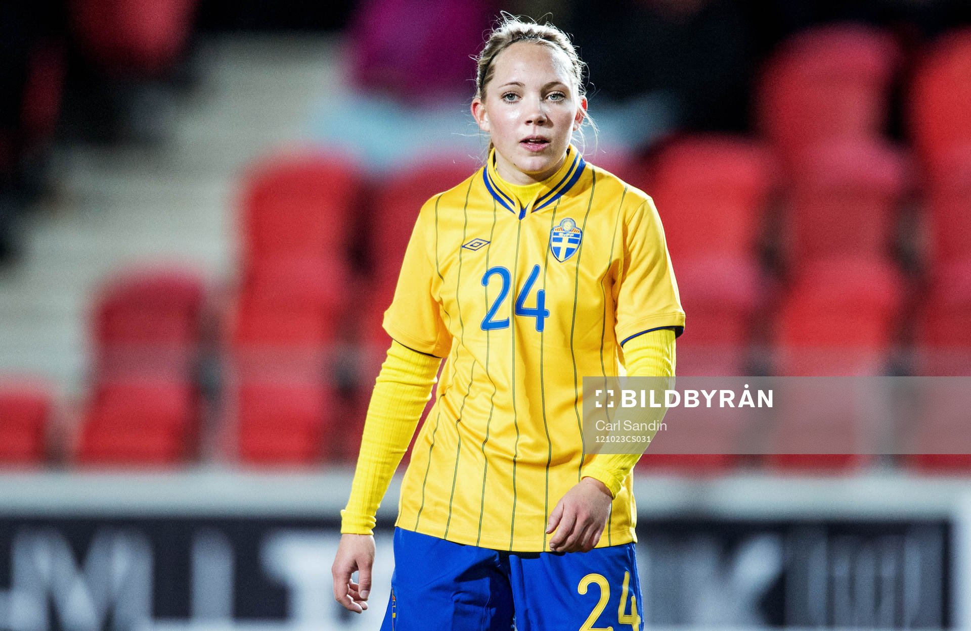 Fotboll, Damlandslaget, Träningslandskamp, Sverige -