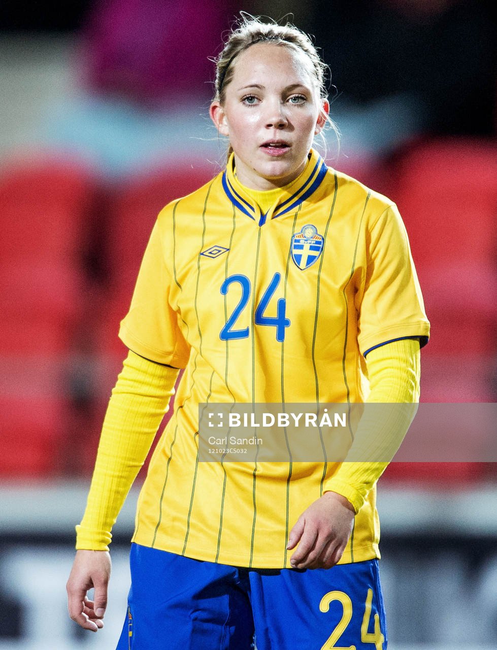 Fotboll, Damlandslaget, Träningslandskamp, Sverige -