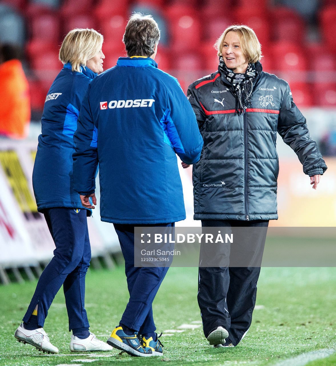 Fotboll, Damlandslaget, Träningslandskamp, Sverige -