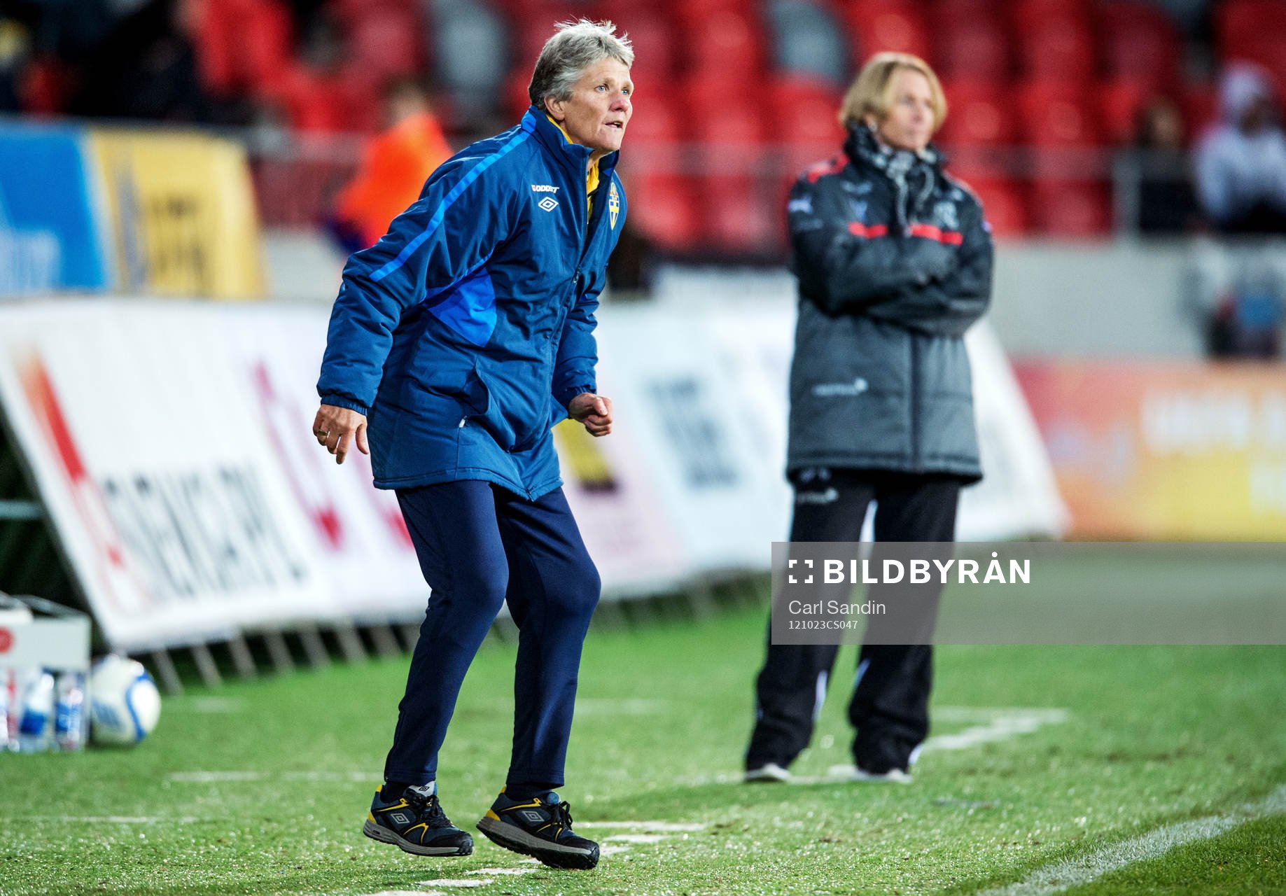 Fotboll, Damlandslaget, Träningslandskamp, Sverige -