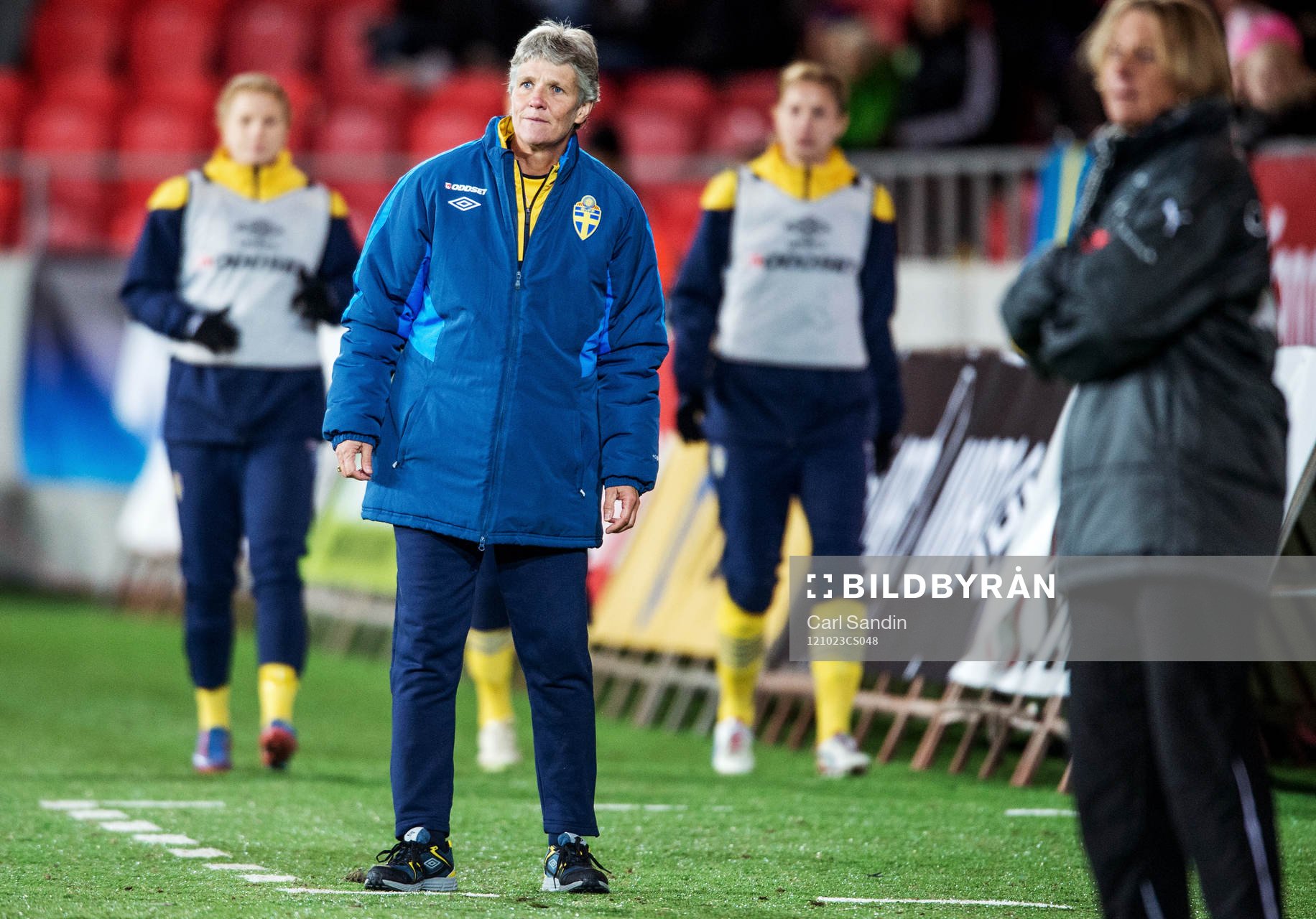 Fotboll, Damlandslaget, Träningslandskamp, Sverige -