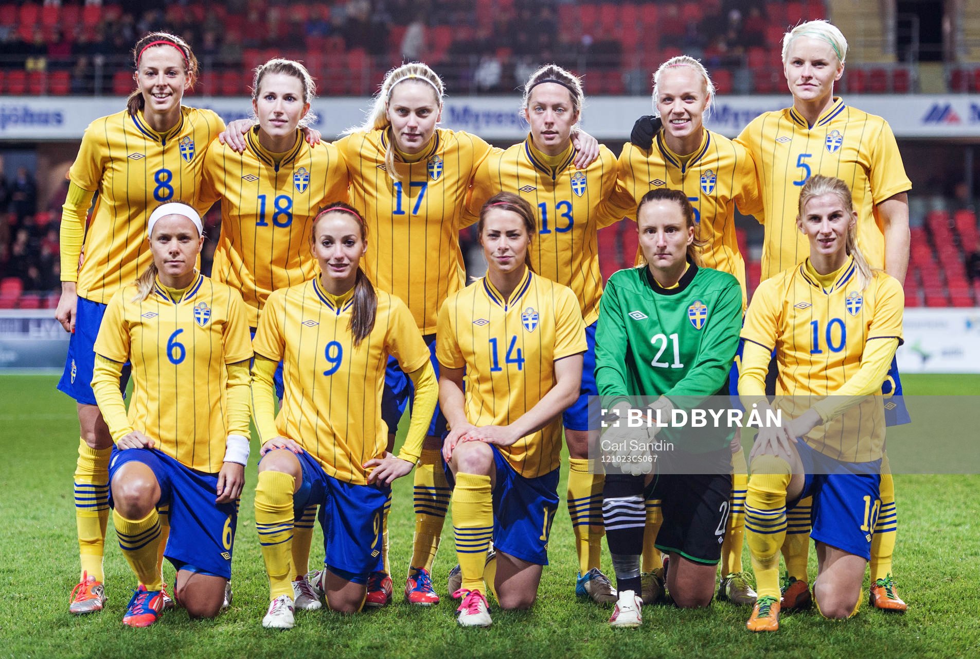 Fotboll, Damlandslaget, Träningslandskamp, Sverige -
