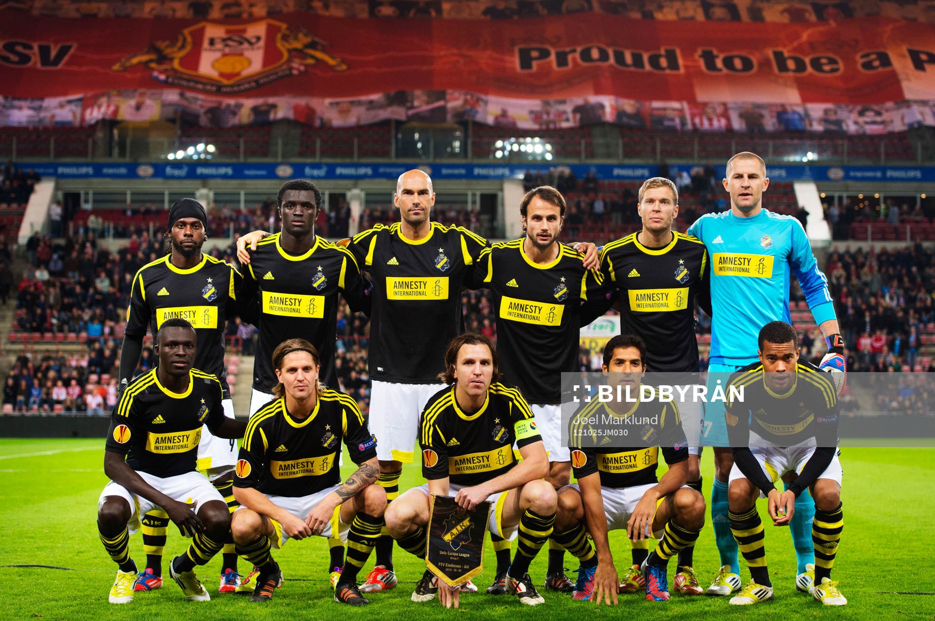 Lagbild AIK. Övre raden från vänster: Martin