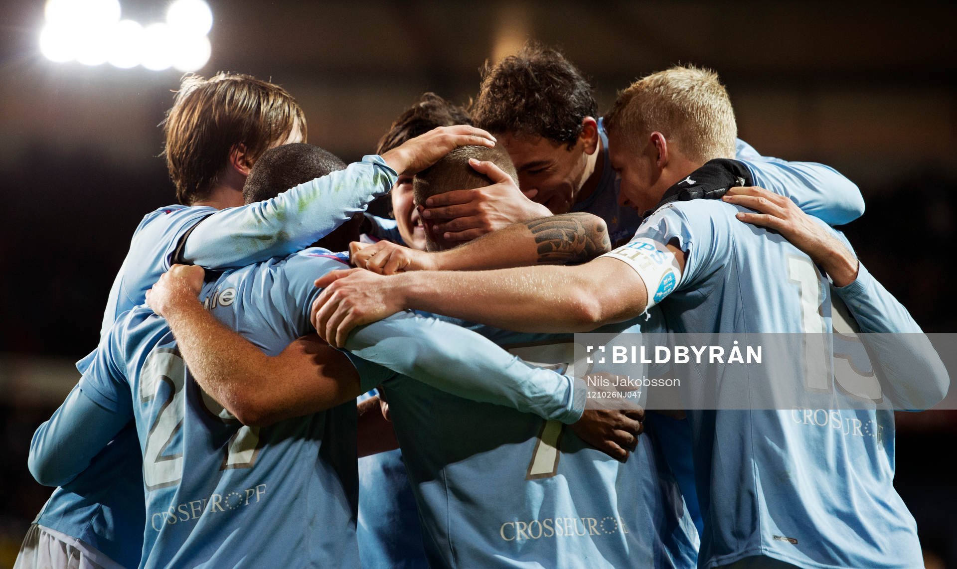 stor grupp kram i Malmö FF