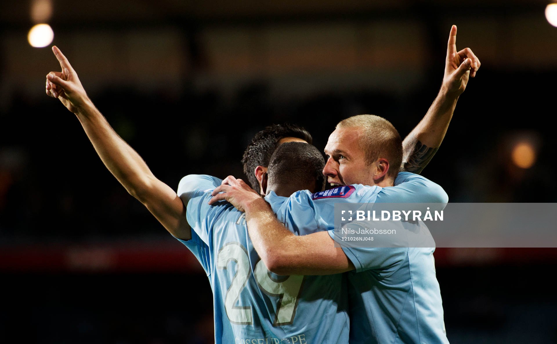Jiloan Hamad, Tokelo Rantie, Daniel Larsson, Malmö FF