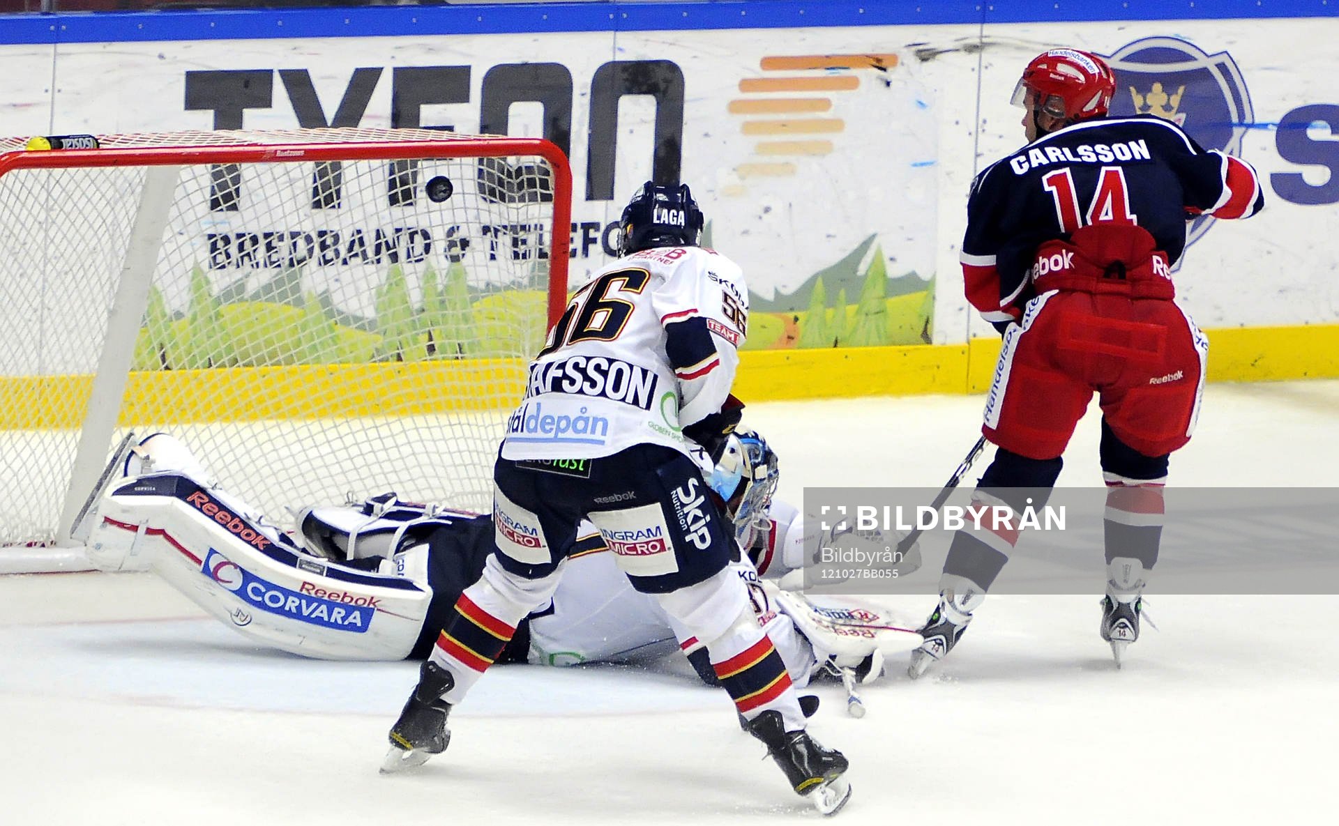 Robert Carlsson Södertälje gör 3-2 på Djurgårdens