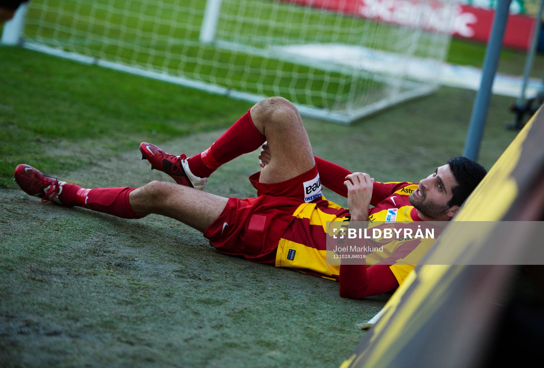 Rabi Elia, Syrianska, fick utgå på grund av skada