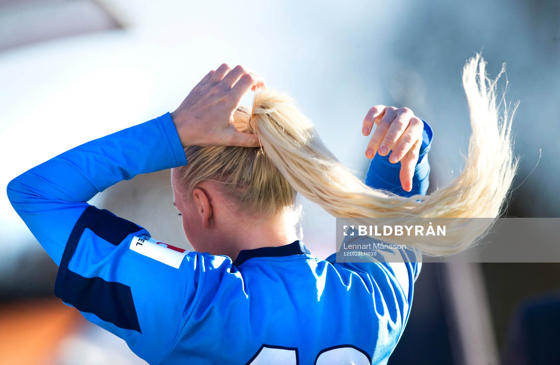 Hårfager fotbollsspelare, hästsvans