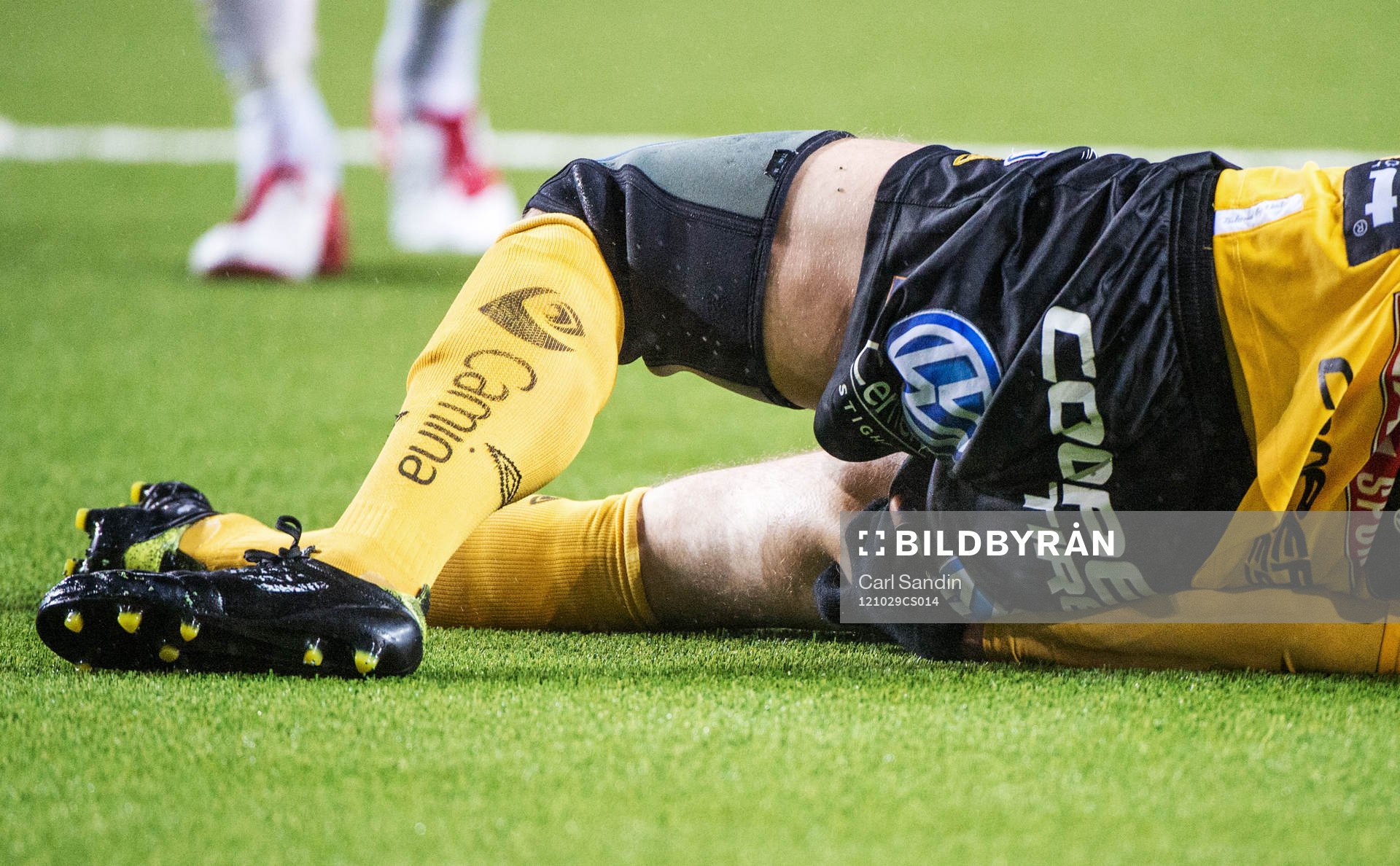 Niklas Hult, Elfsborg, ligger skadad på gräset