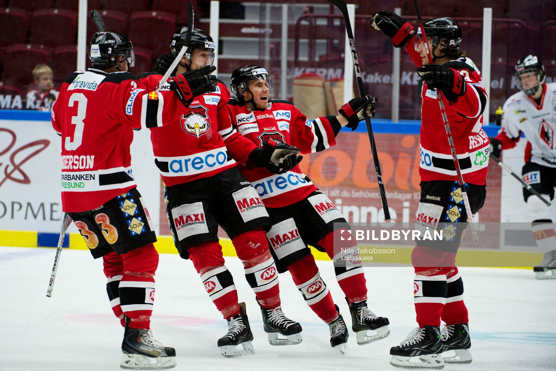 Mattias Persson, Ludvig Rensfeldt, Malmö Redhawks jublar