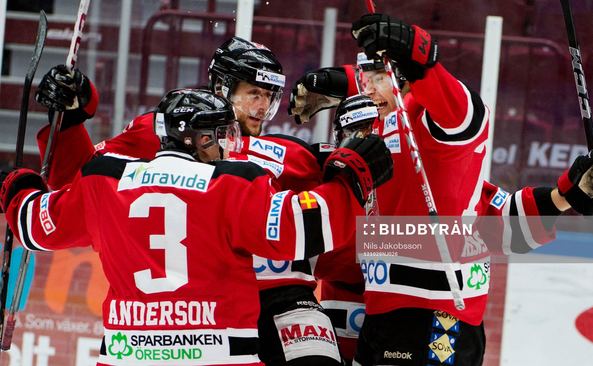 Ludvig Rensfeldt, Malmö Redhawks, längst till höger