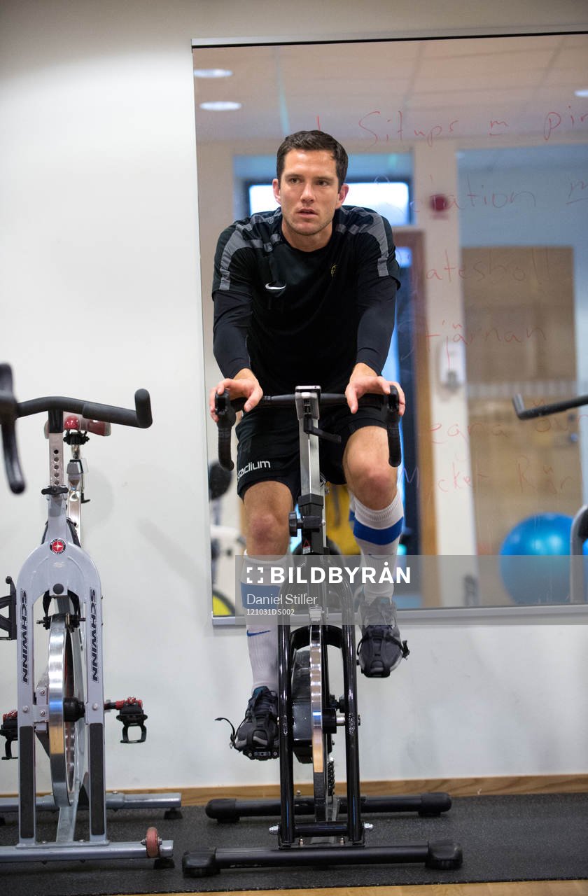 Martin Ericsson, Häcken, kör rehabträning