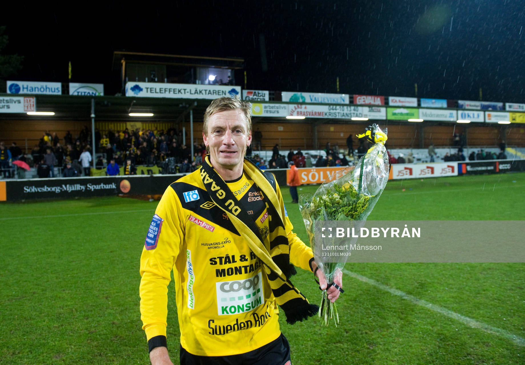 Patrik Rosengren, Mjällby, lämnar här Strandvallen