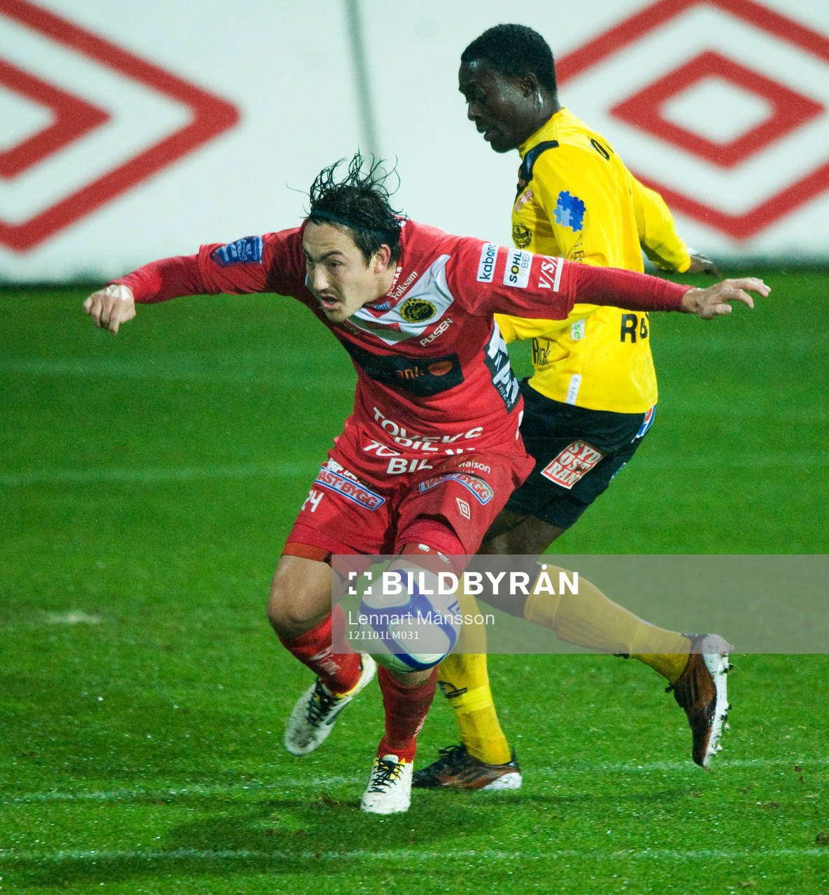 Gbenga Arokoya, Mjällby och Stefan Ishizaki, Elfsborg