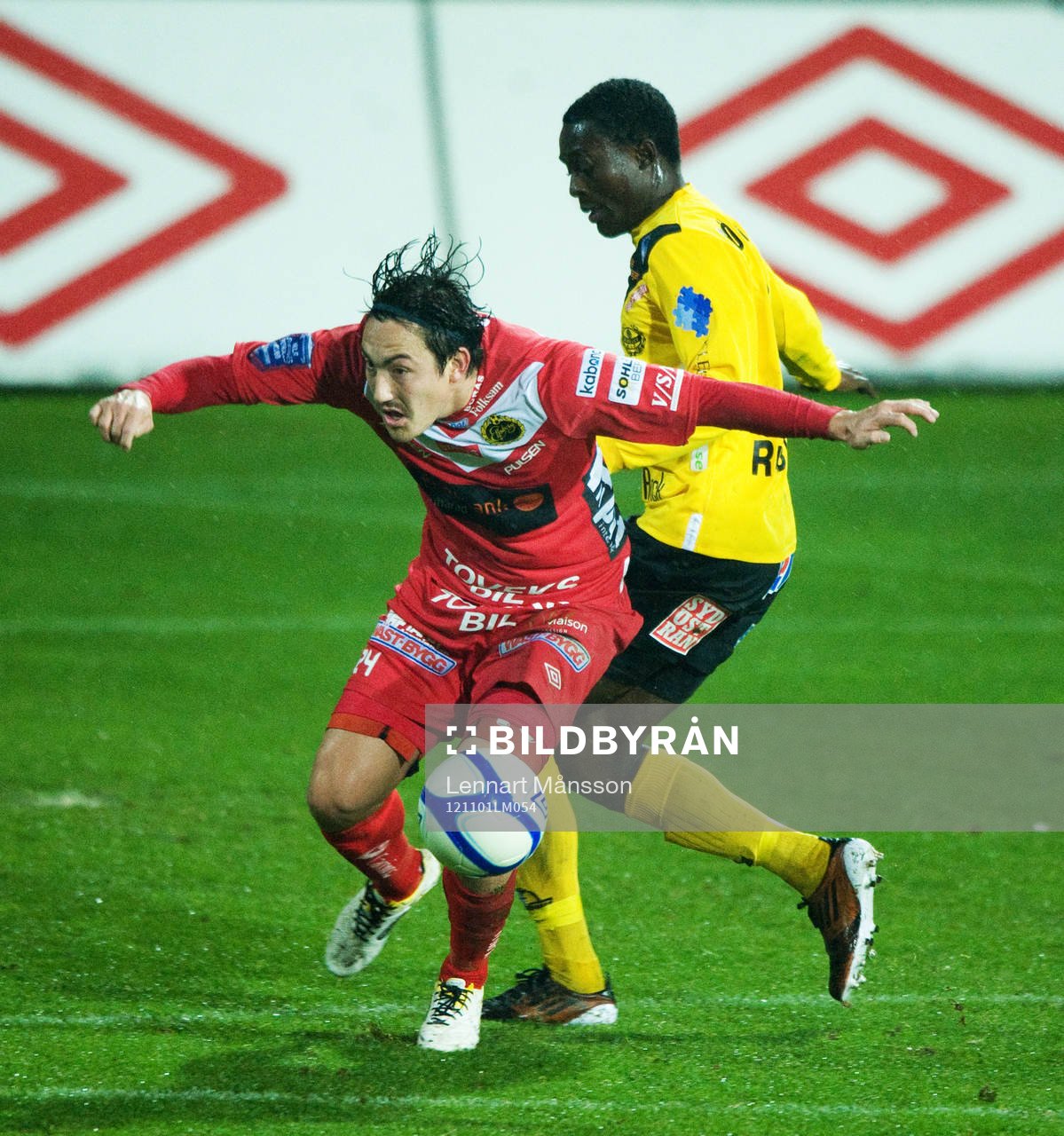 Gbenga Arokoya, Mjällby och Stefan Ishizaki, Elfsborg