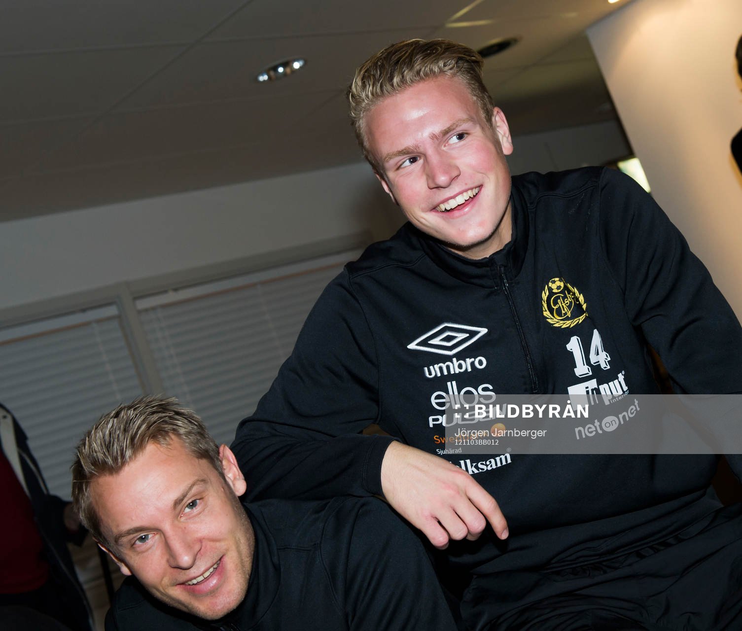 Glädje Oscar Hiljemark och Andreas Klarström IF Elfsborg
