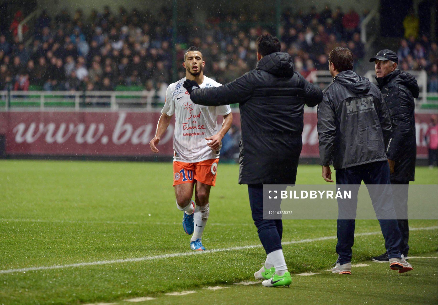 Joie Younes BELHANDA - 03.11.2012 - Troyes / Montpellier -
