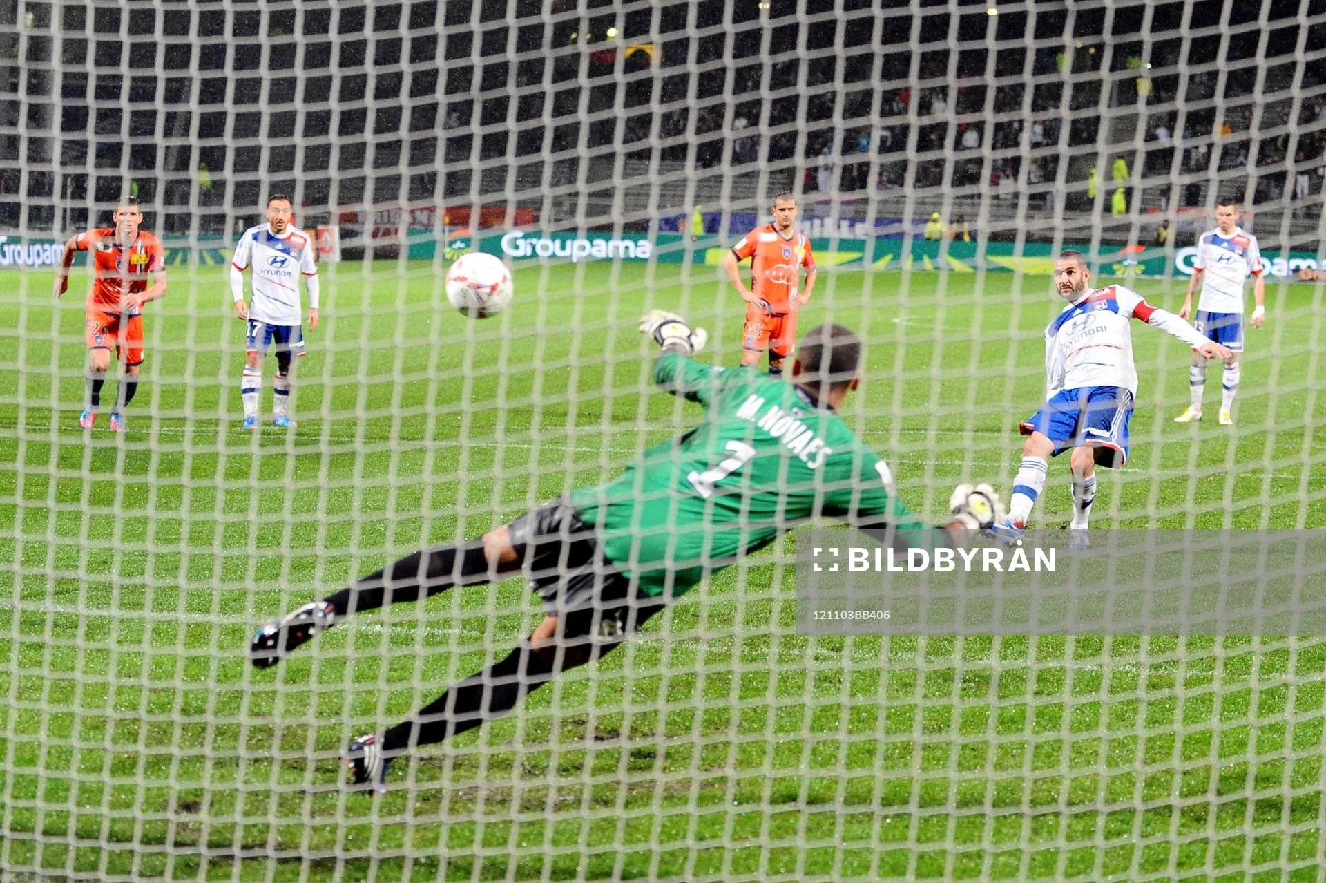 But Lisandro LOPEZ - 04.11.2012 - Lyon / Bastia - 11 eme