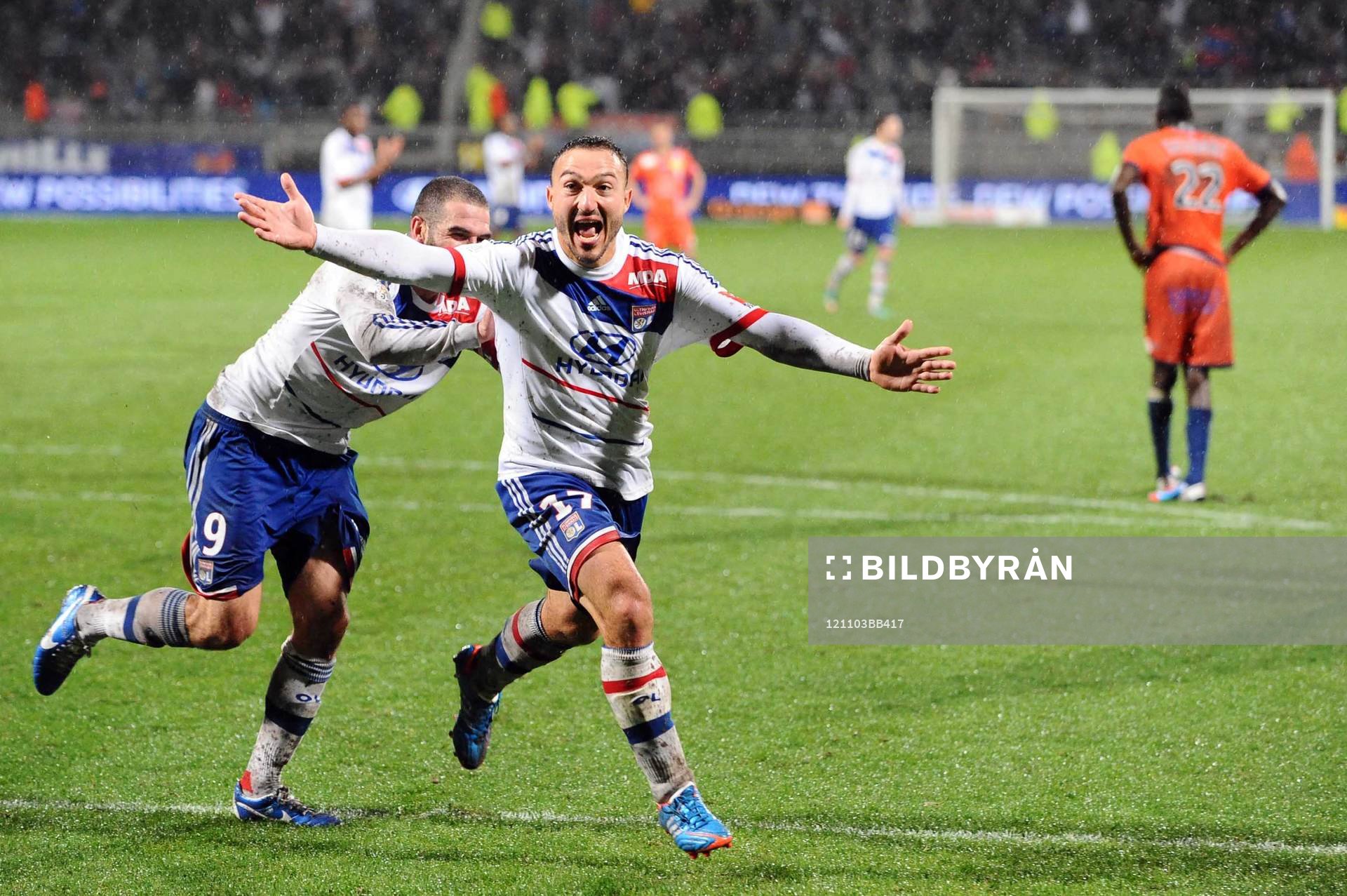 Joie Lisandro LOPEZ / Steed MALBRANQUE - 04.11.2012 - Lyon