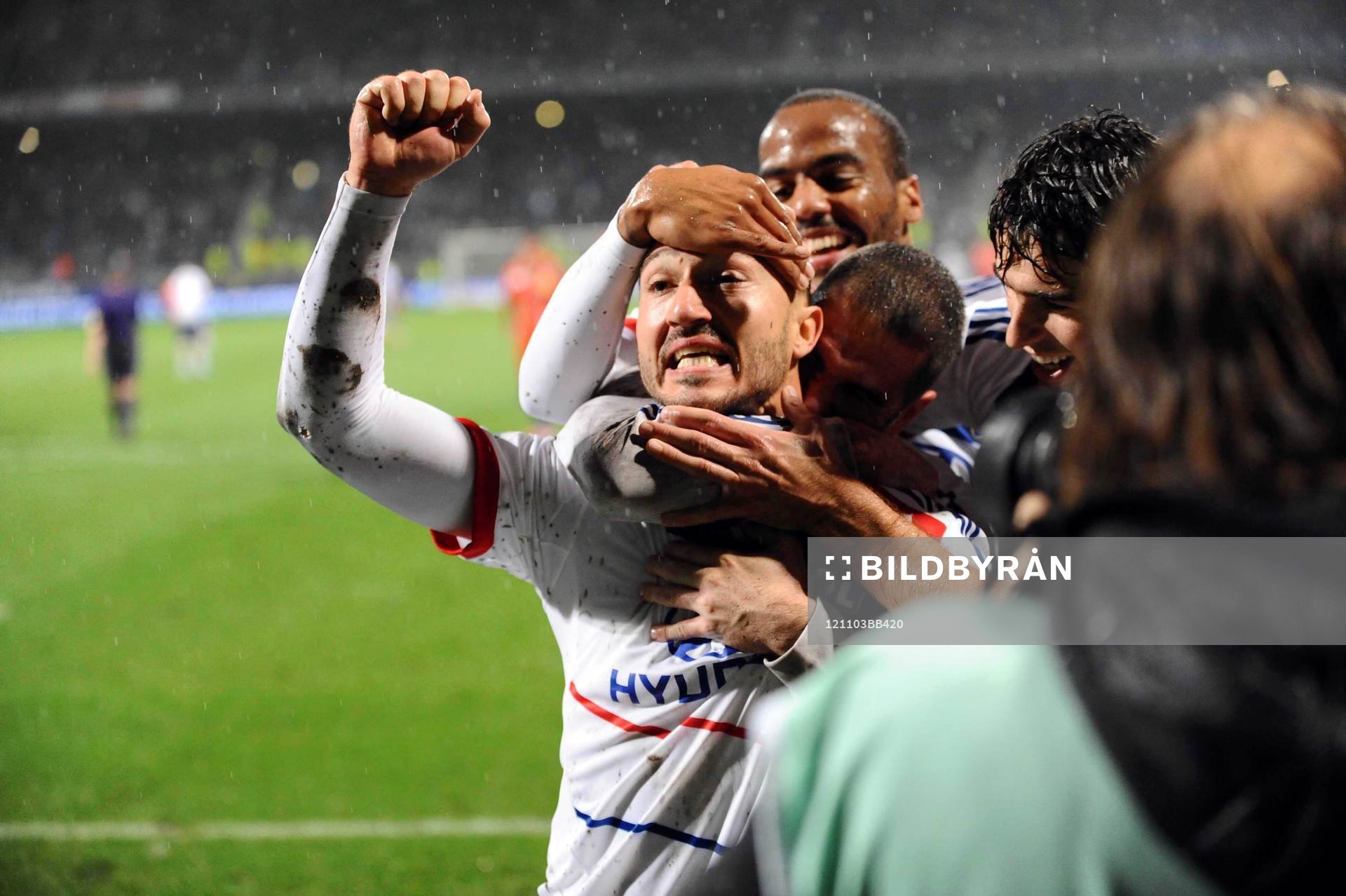 Joie Steed MALBRANQUE - 04.11.2012 - Lyon / Bastia - 11 eme