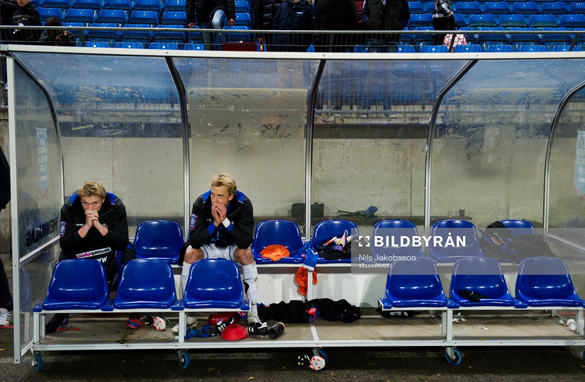 Fredrik Jensen, deppande spelare på Trelleborgs