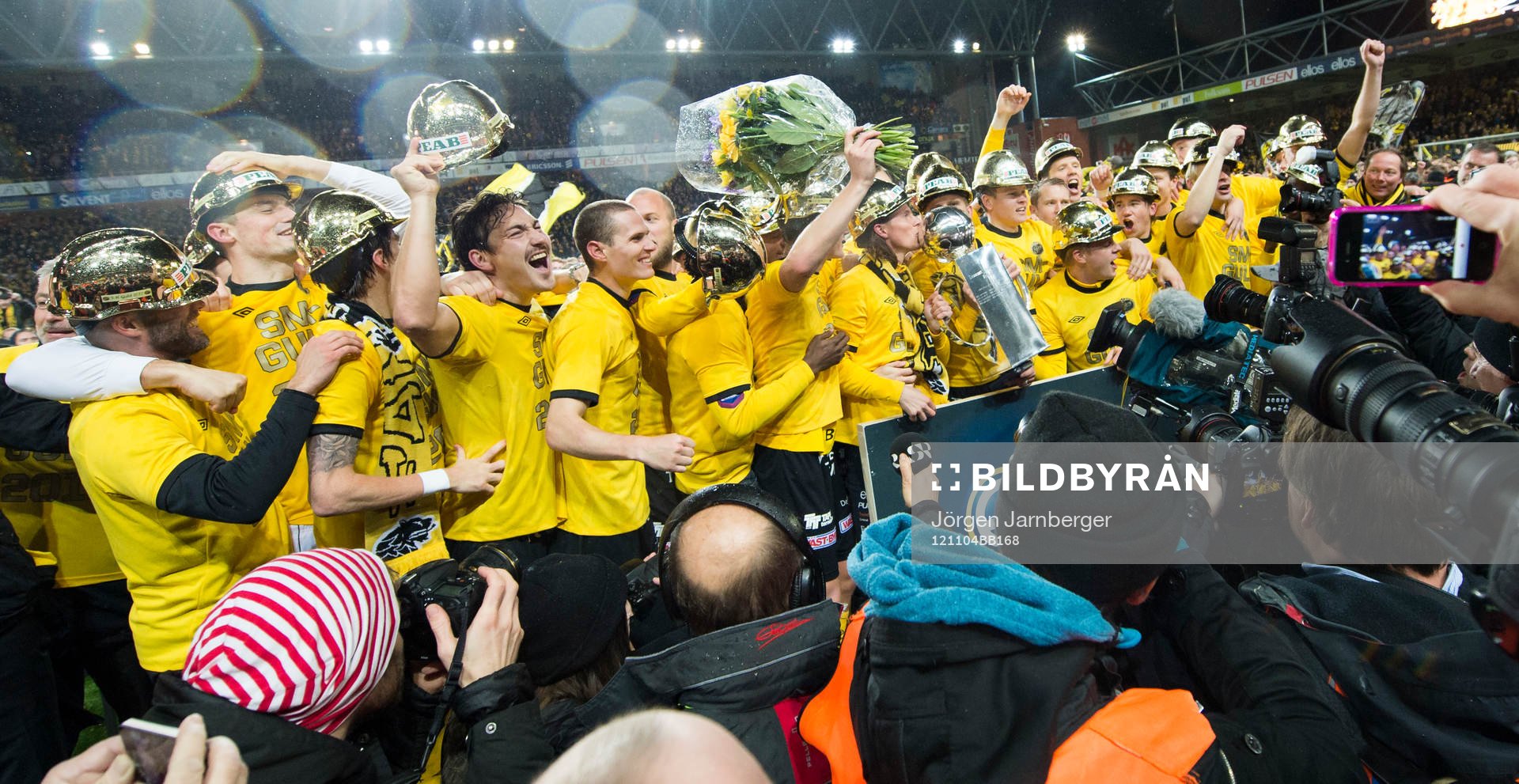 Fotboll, Allsvenskan, Elfsborg - Åtvidaberg: Guldjubel Elfsborg. 